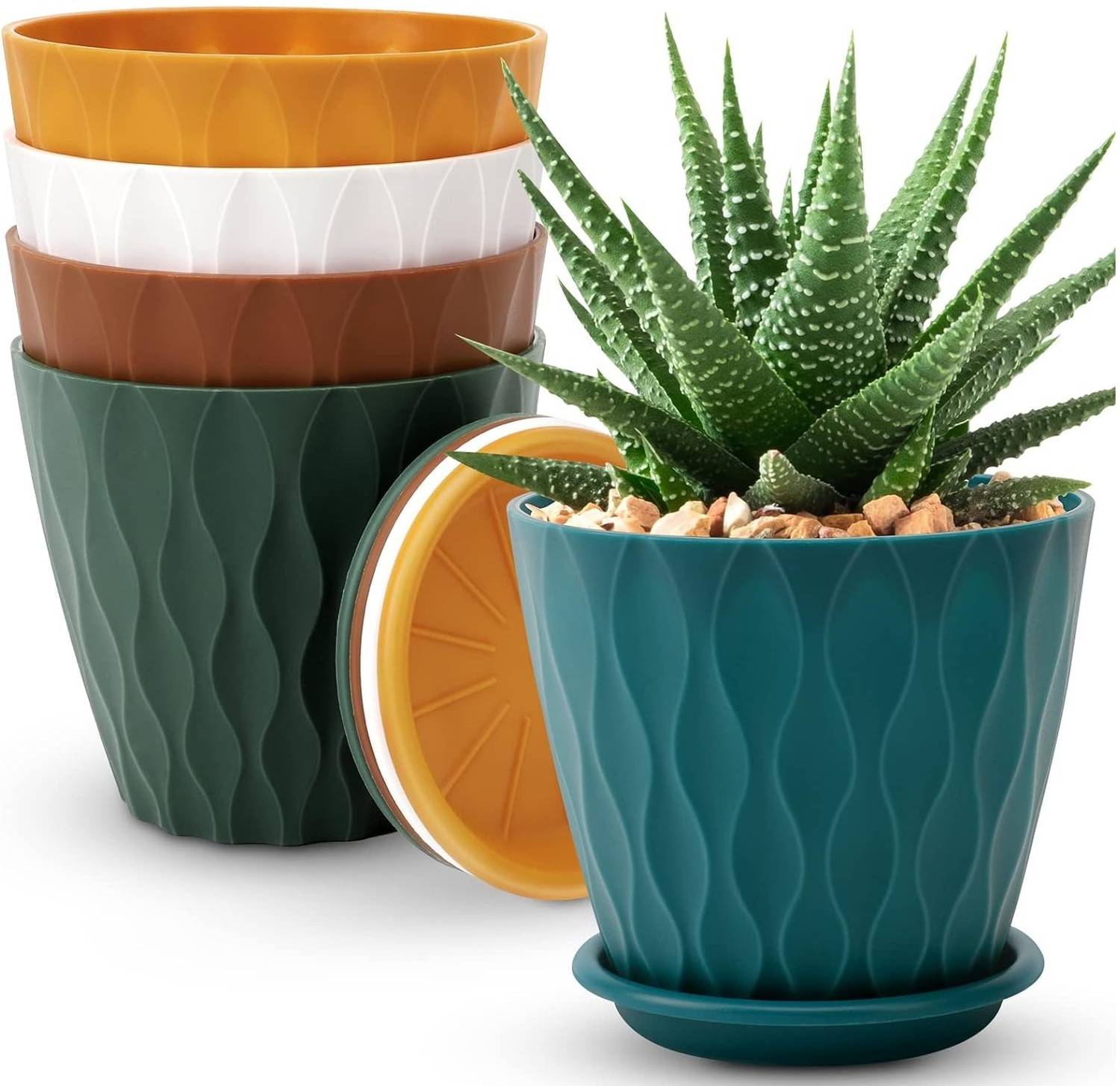 Yamunex Unique Flower Pots for Home Planters,Garden Etc(Pack of 0