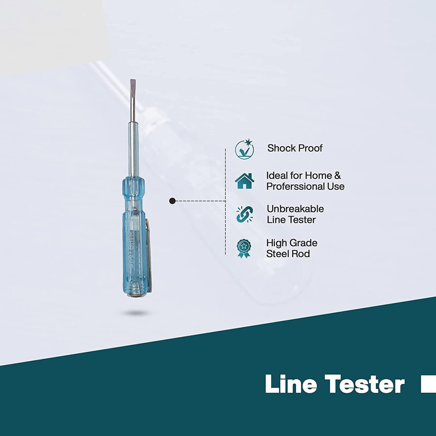 Image of GrabMoor HT36 8 inchinch Plier with 6 Inch Nose Plier Wire Cutter Line Tester Screwdriver Lineman Plier