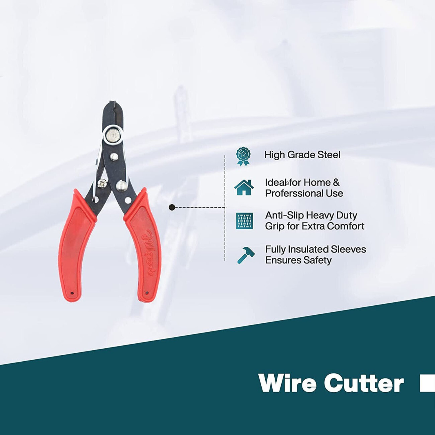 Image of GrabMoor HT36 8 inchinch Plier with 6 Inch Nose Plier Wire Cutter Line Tester Screwdriver Lineman Plier