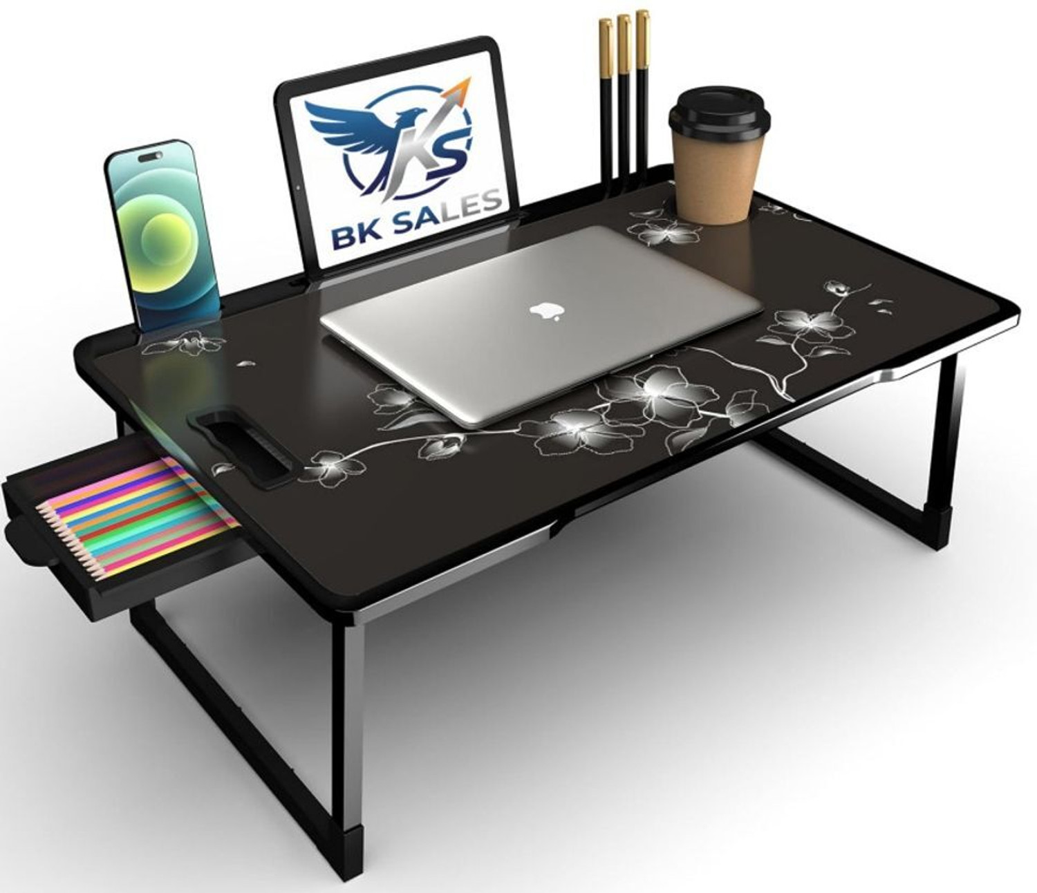 Image of BK SALES flower cotted Plastic Study Table