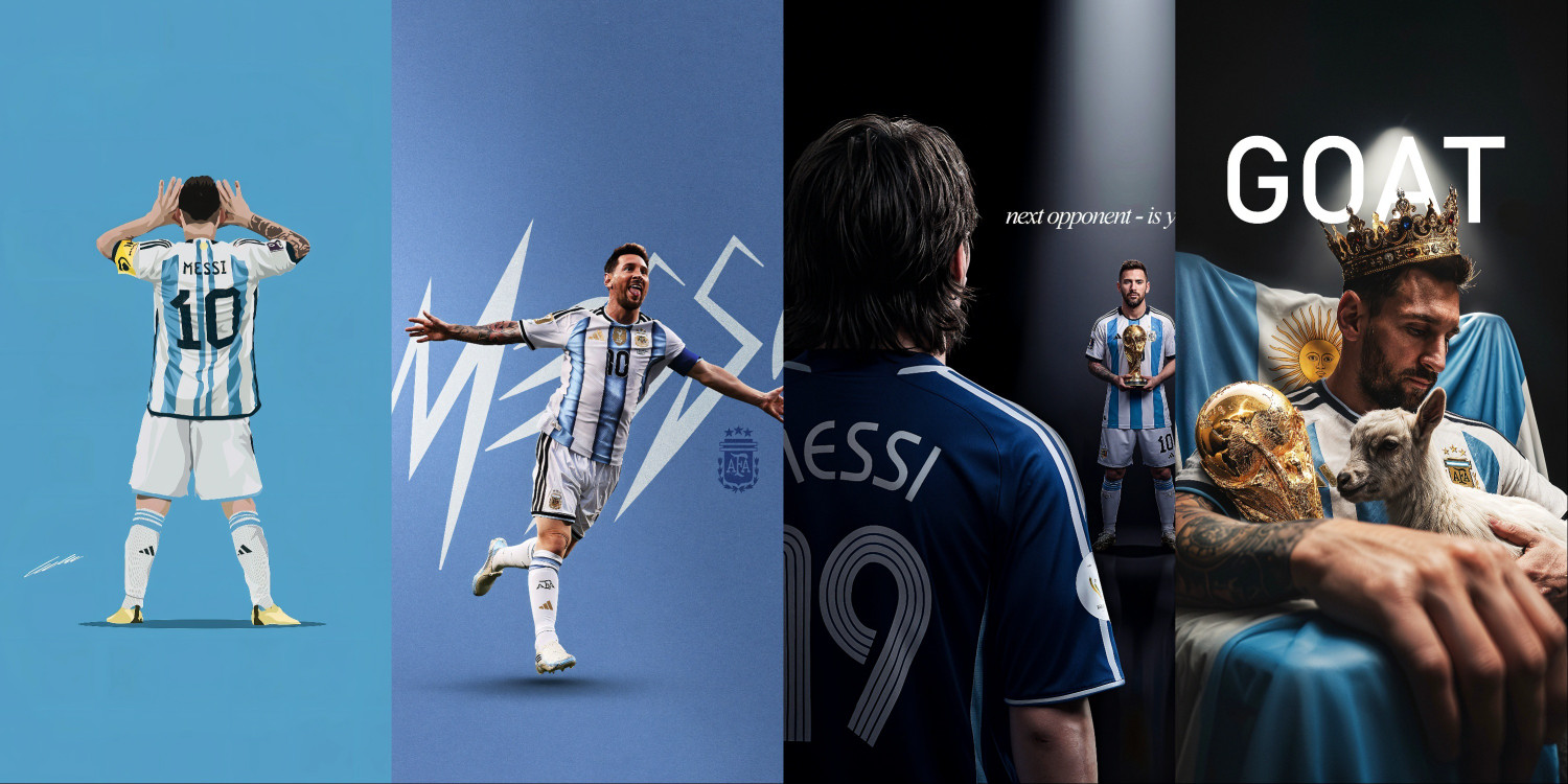 Image of Lionel Messi GOAT Wall Poster x Photographic Paper