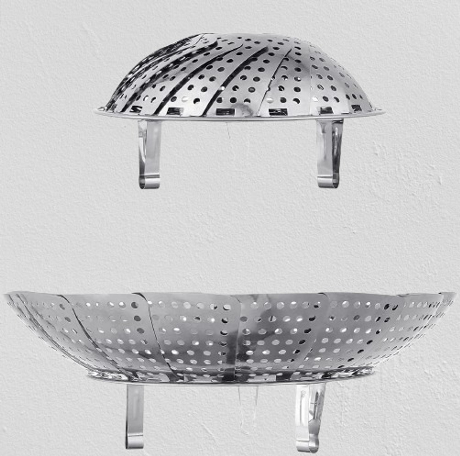 Image of Flamoxo Stainless Steel Steamer Basket Expandable Steamer for Cooking Vegetables, Momos Stainless Steel Steamer