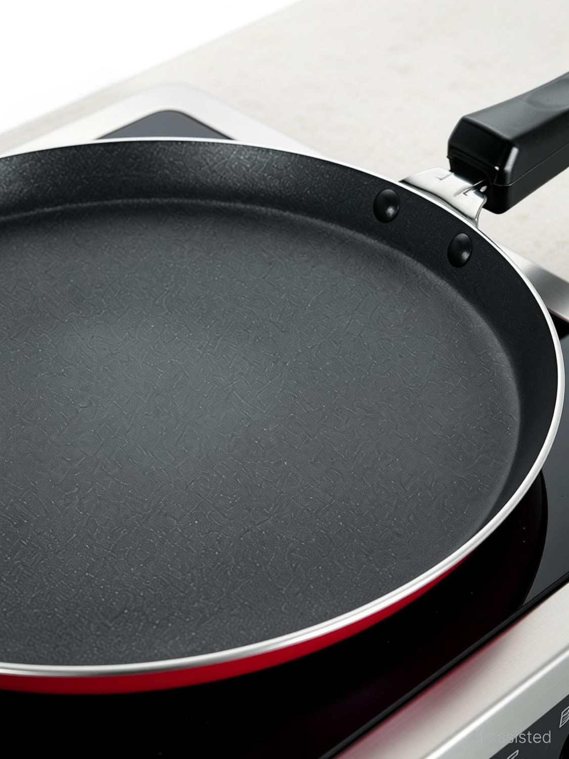 Image of Sahas Non Induction Base 28 cm Nonstick Dosa Tawa Tawa 28 cm diameter