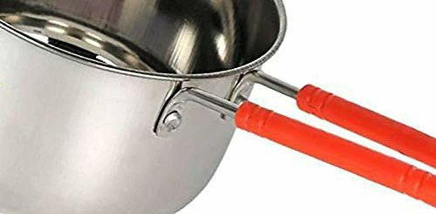 Image of Neerdhar by Neerdhar Copper Bottom wire handle sauce pan with lid. - 1000 Ml Sauce Pan 16 cm diameter with Lid 1 L capacity
