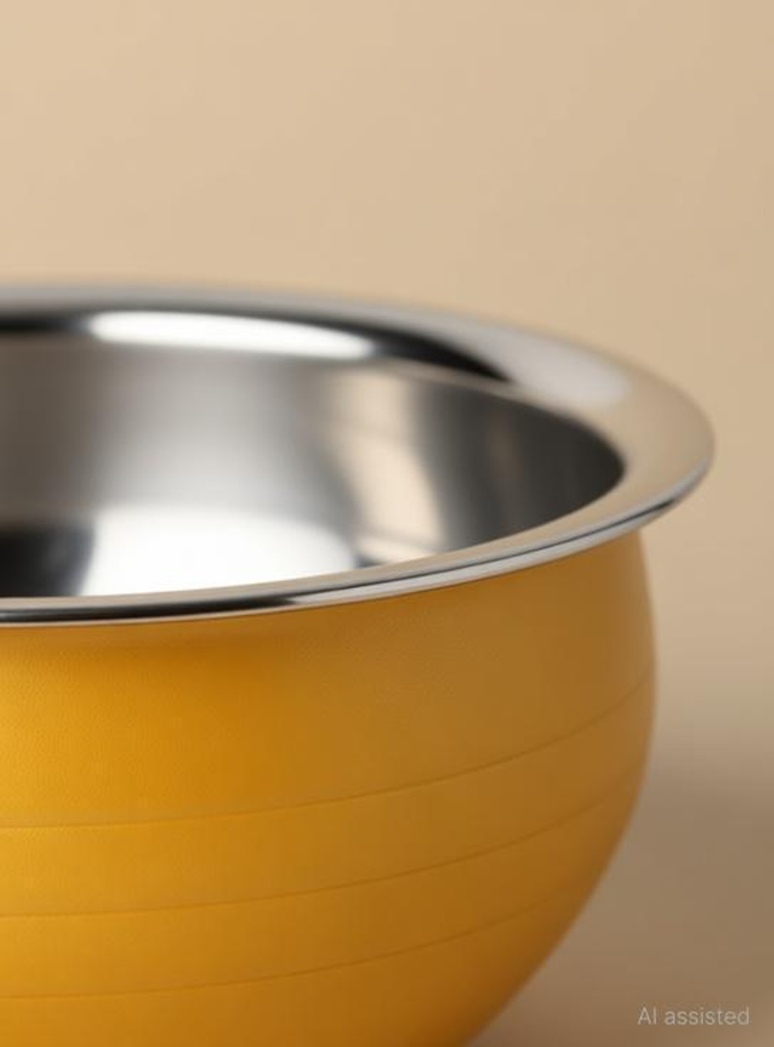 Image of Nirvika Stainless Steel Serving Bowl Stainless Steel Colour Handi /Cookware Set /Serving Bowl 5 Piece Yellow Pot Pan