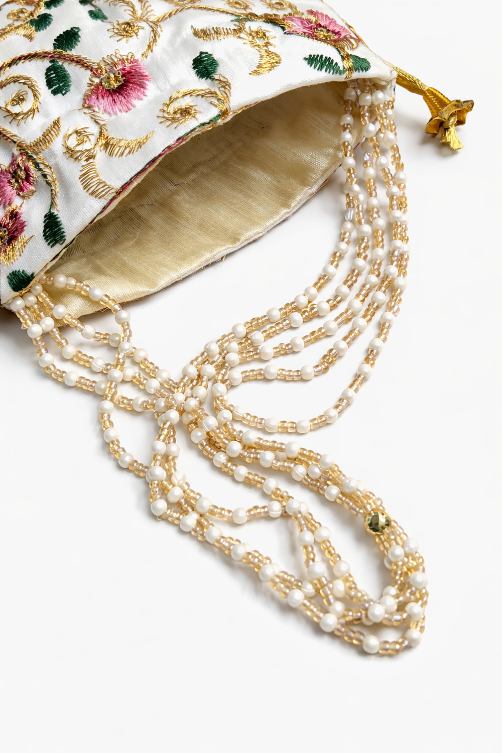 Image of Art n jewels Women White Potli