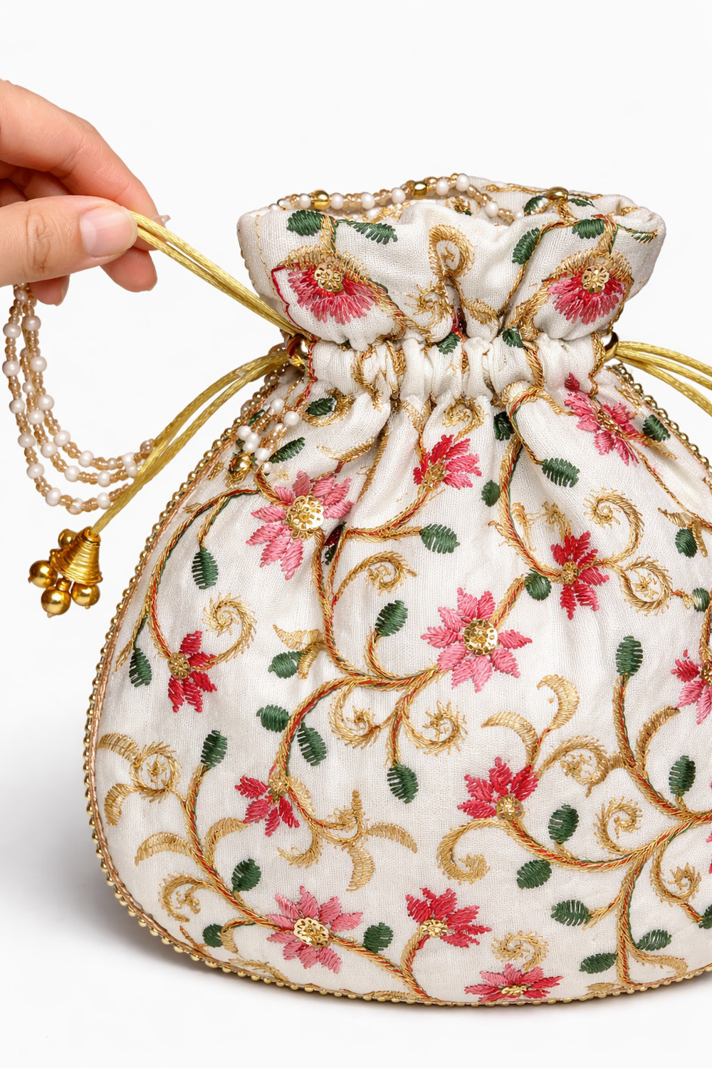 Image of Art n jewels Women White Potli