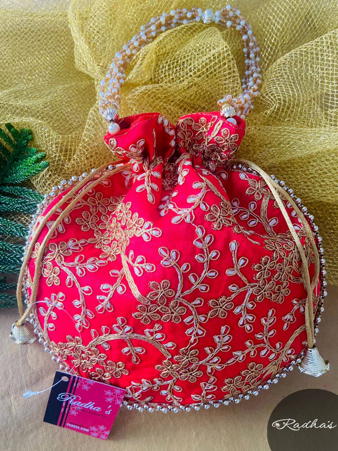 byra Embroidered Potli Potli