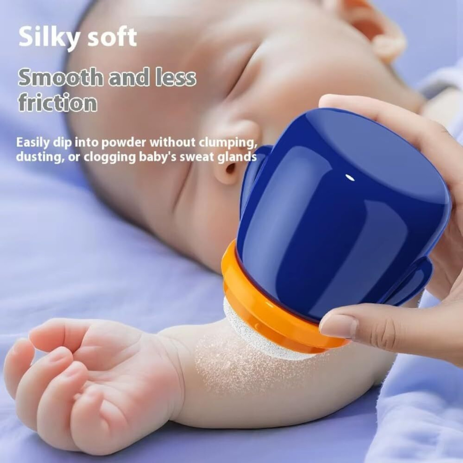 Image of PKK TRADERS Baby Powder Puff. Soft Powder Puff for Newborn Babies, Baby