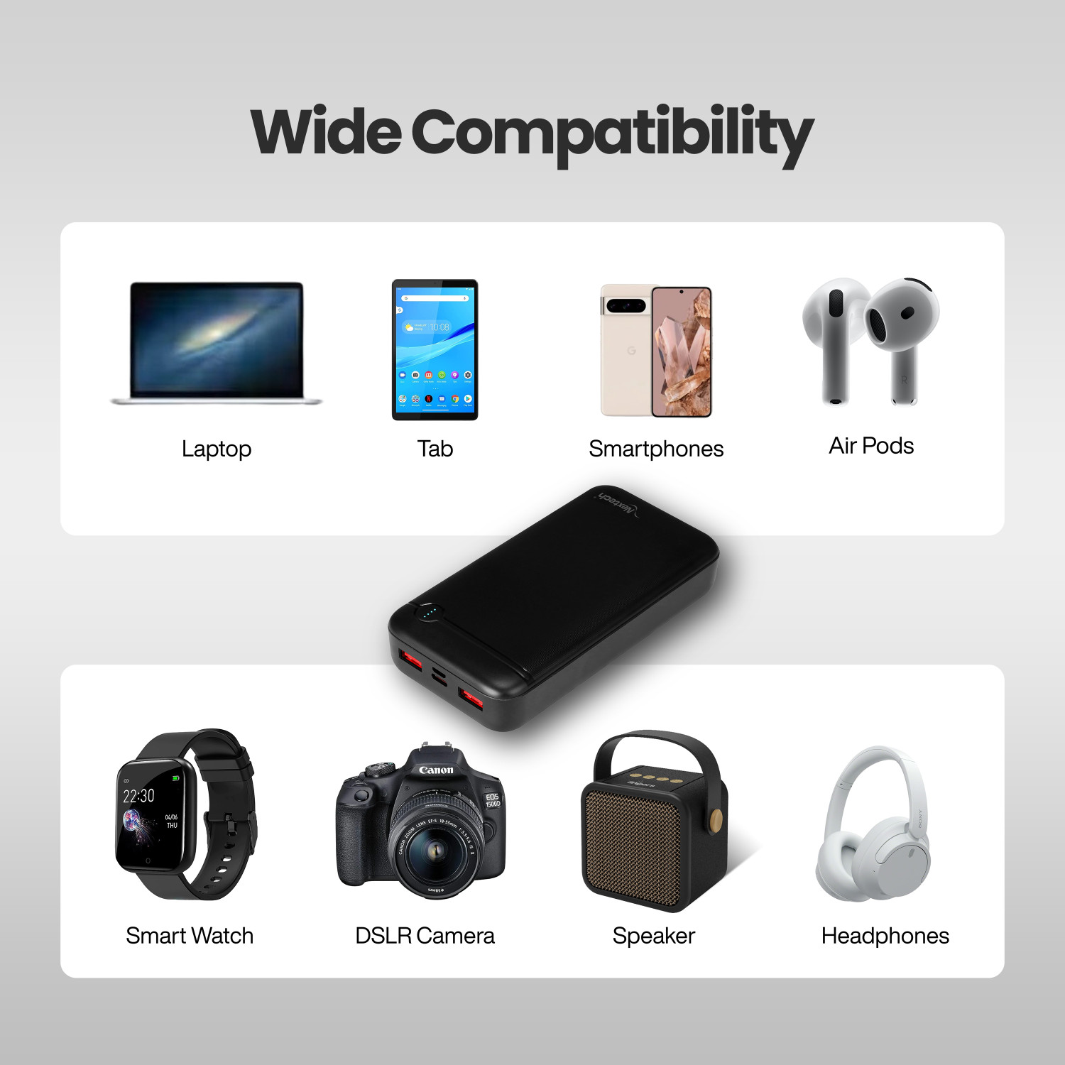 Image of Nextech 20000 mAh 22.5 W Compact Pocket Size Power Bank