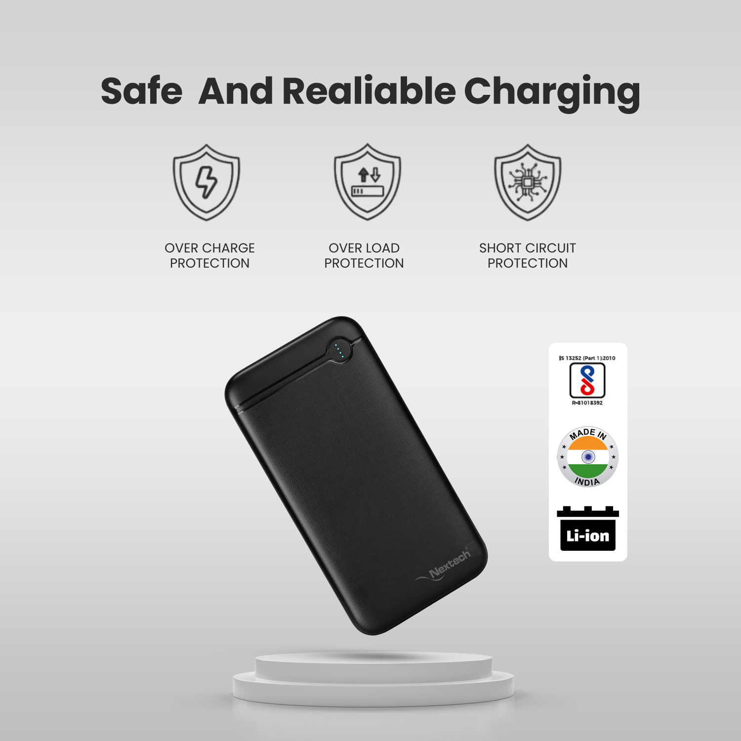 Image of Nextech 20000 mAh 22.5 W Compact Pocket Size Power Bank