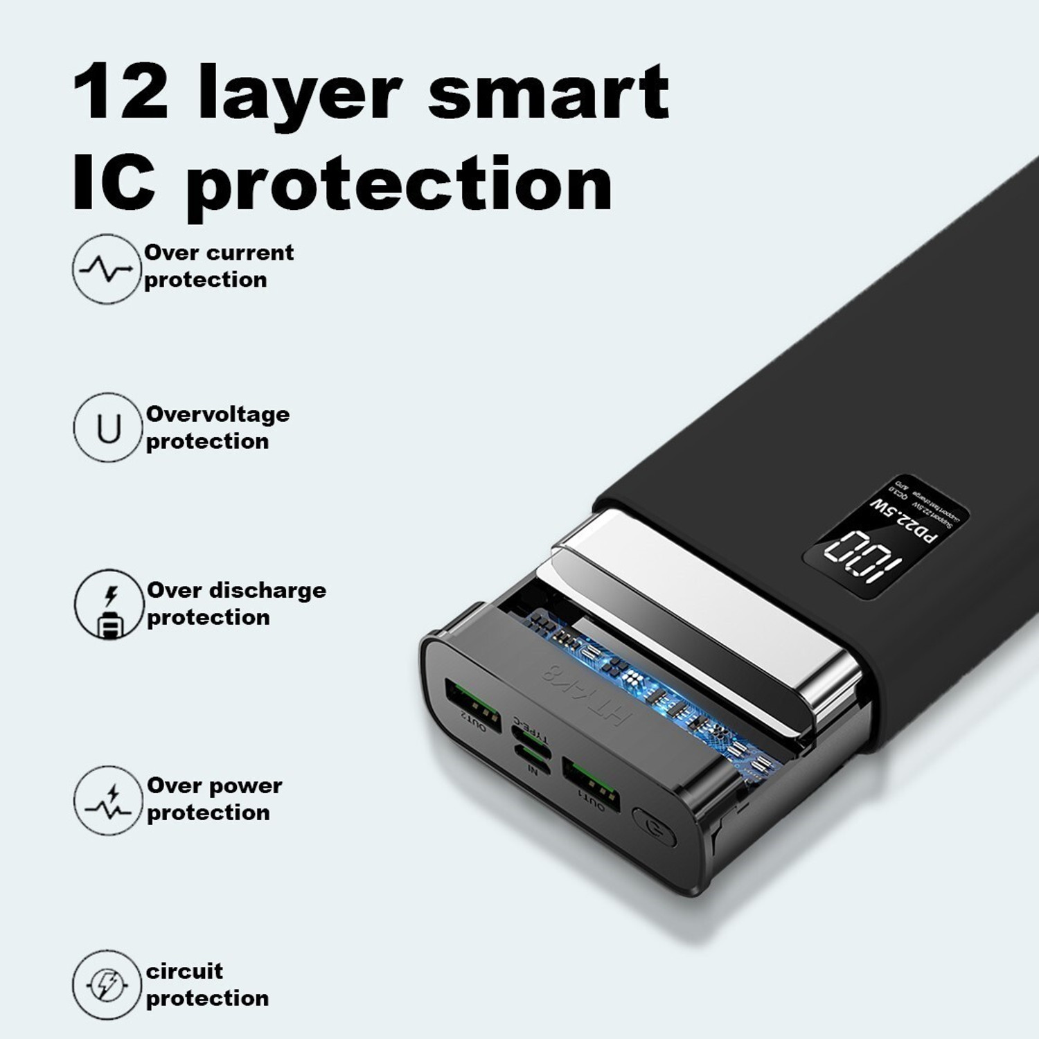 Image of FAHIG 30000 mAh 22.5 W Compact Pocket Size Power Bank