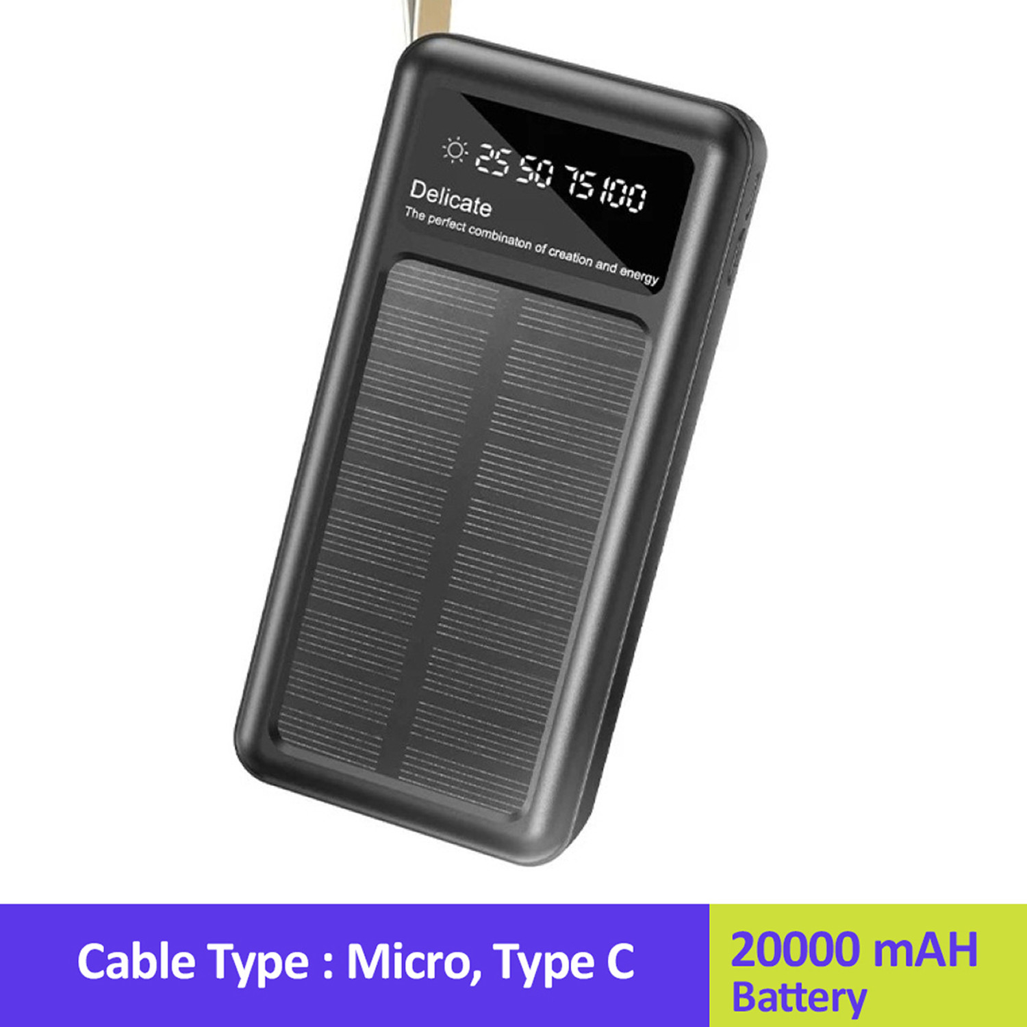 Image of Iqoniqe 20000 mAh Power Bank (22.5 W, Quick Charge 4.0, Power Delivery 3.0, Fast Charging)