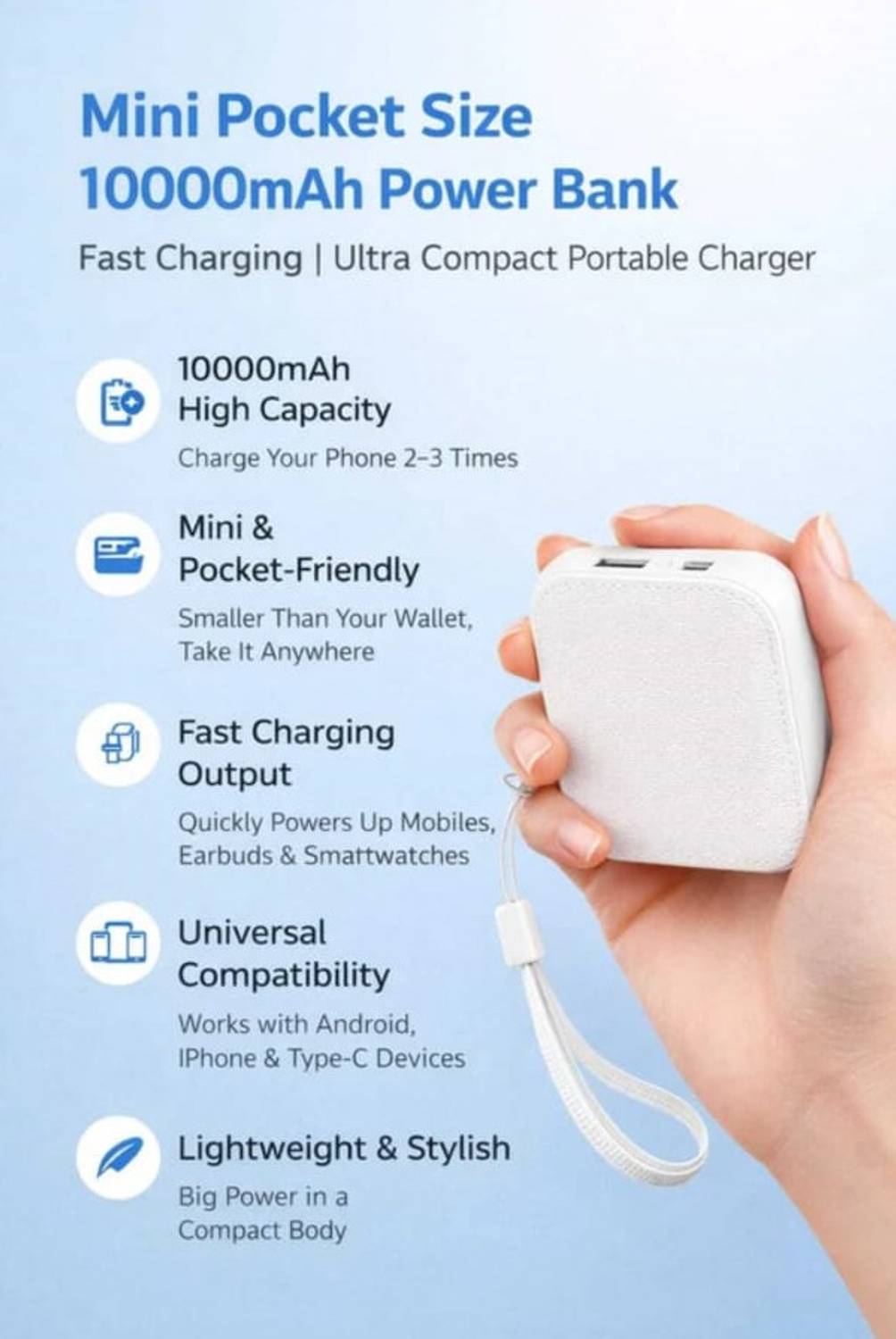 FluSun 10000 mAh 15W MagSafe Power Bank - Image 4