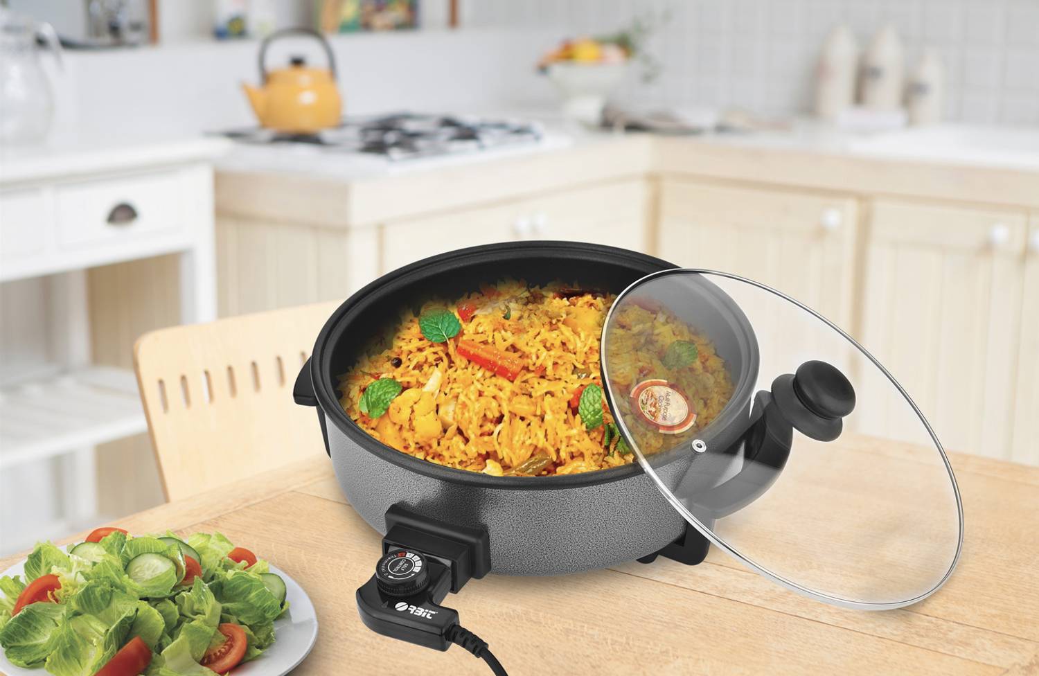 ORBIT Electric Magix Multipurpose Travel Cooker Black - Image 2
