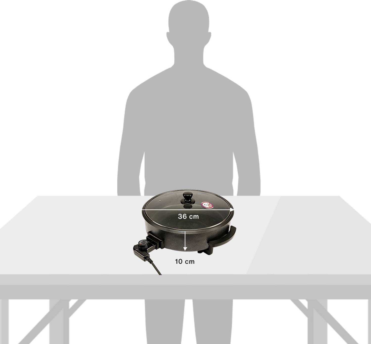 ORBIT Electric Magix Multipurpose Travel Cooker Black - Image 3
