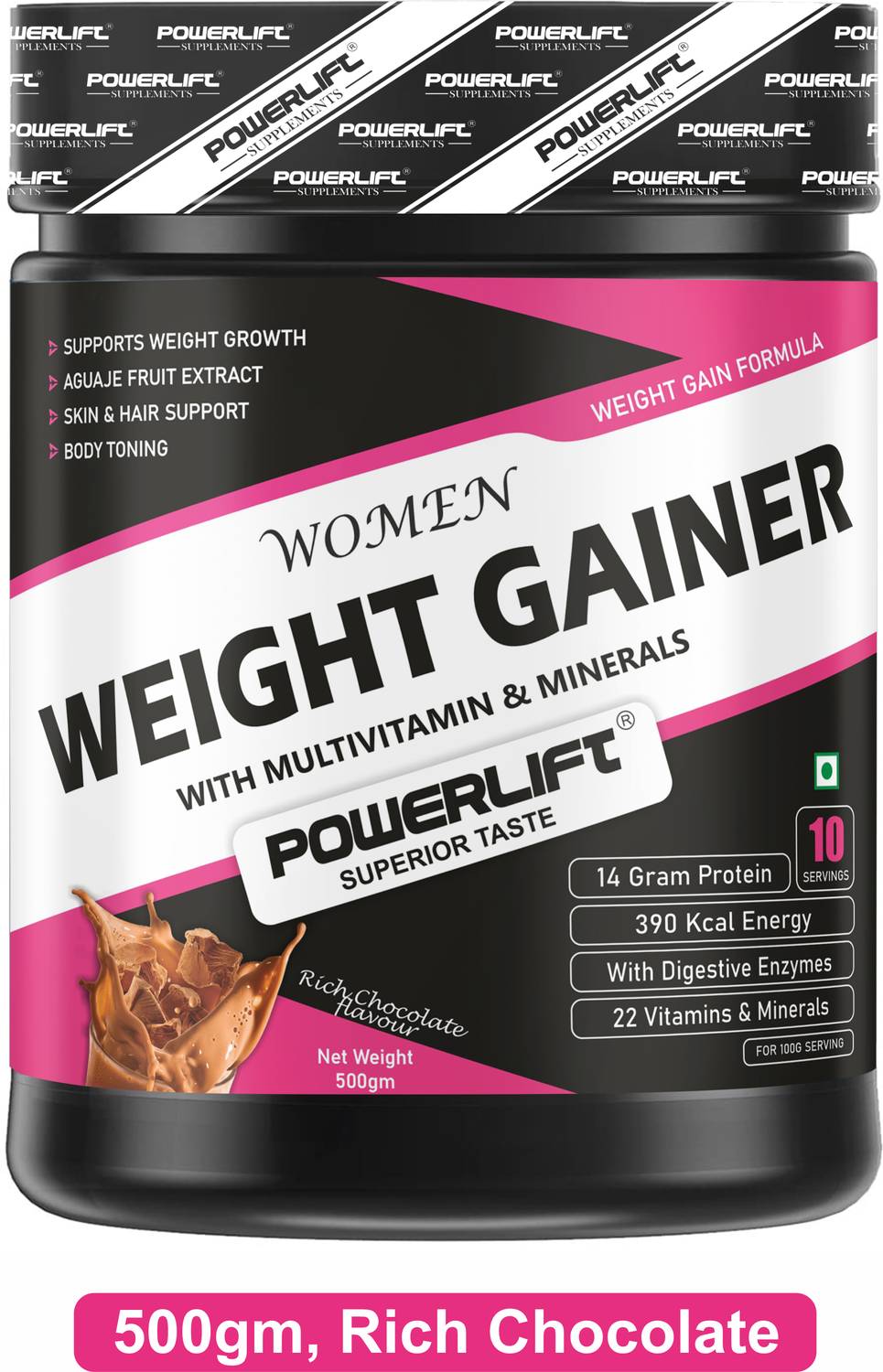 POWERLIFT Women Weight Gainer with multivitamins Weight Gainers/M