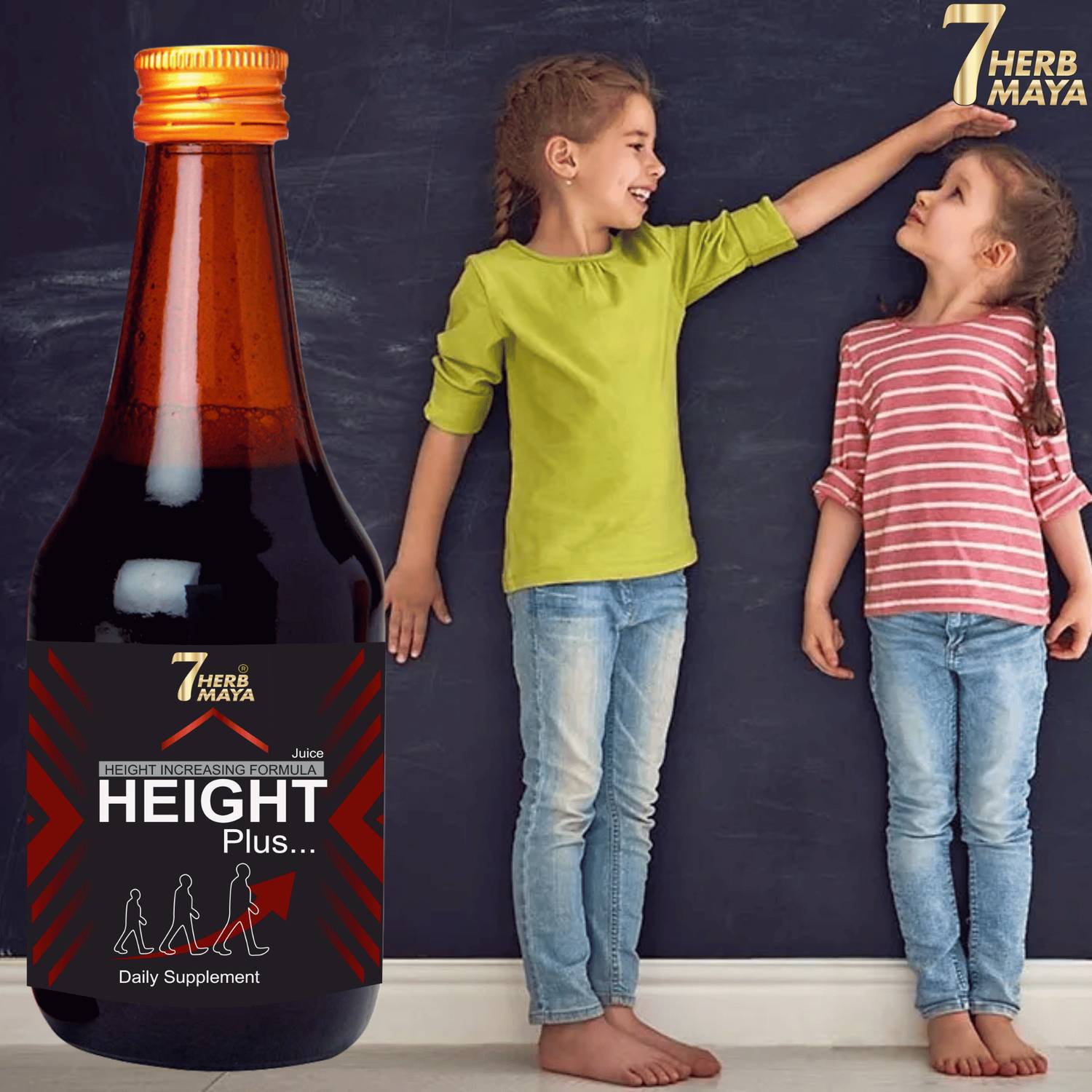 7Herbmaya Height Increase Juice/Height Gain Syrup/Height Increase Medicine/Growth Juice Plant-Based Protein