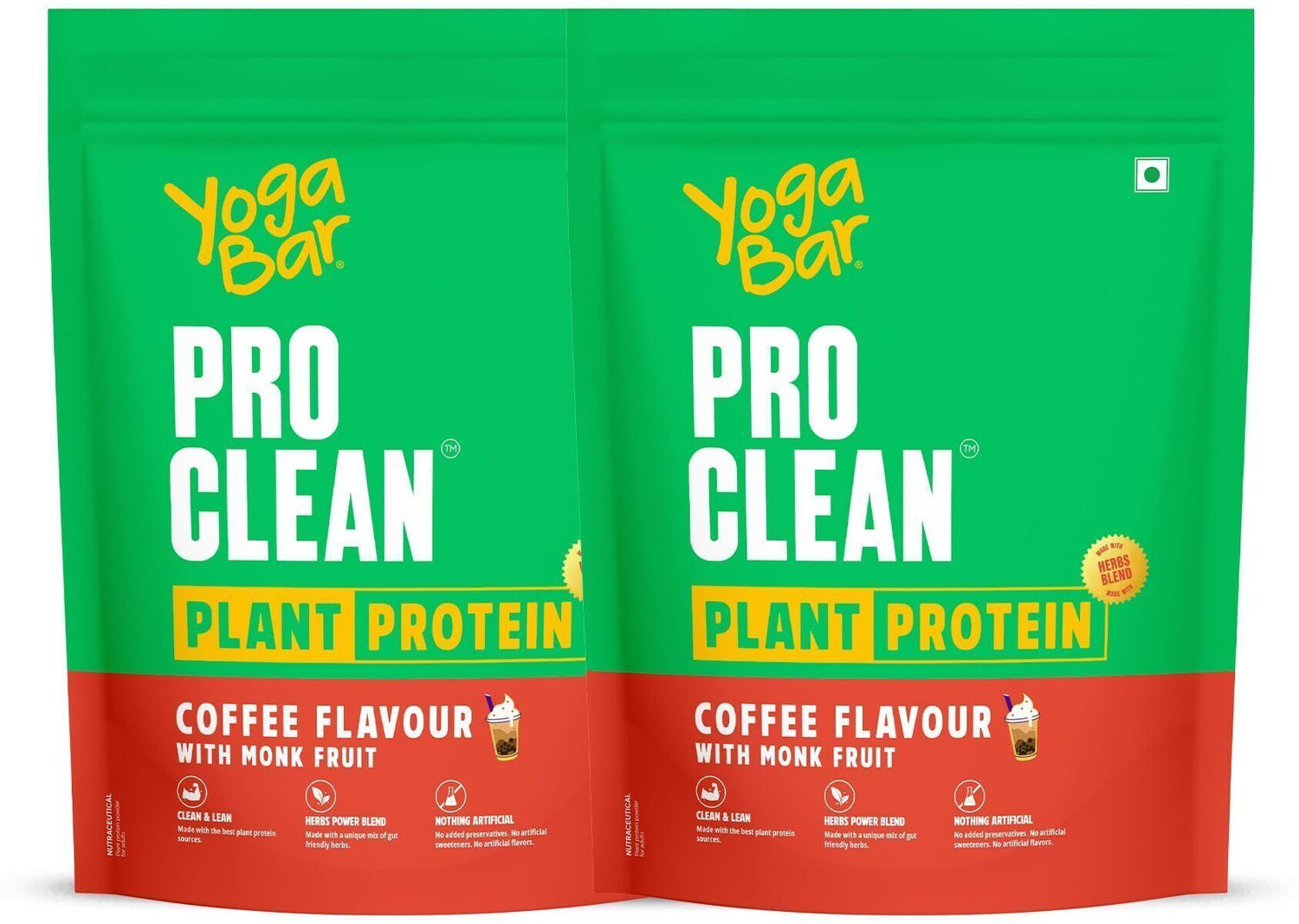 Image of Yogabar Plant Protein Coffee | 25g per scoop | Clean ingredients Plant-Based Protein