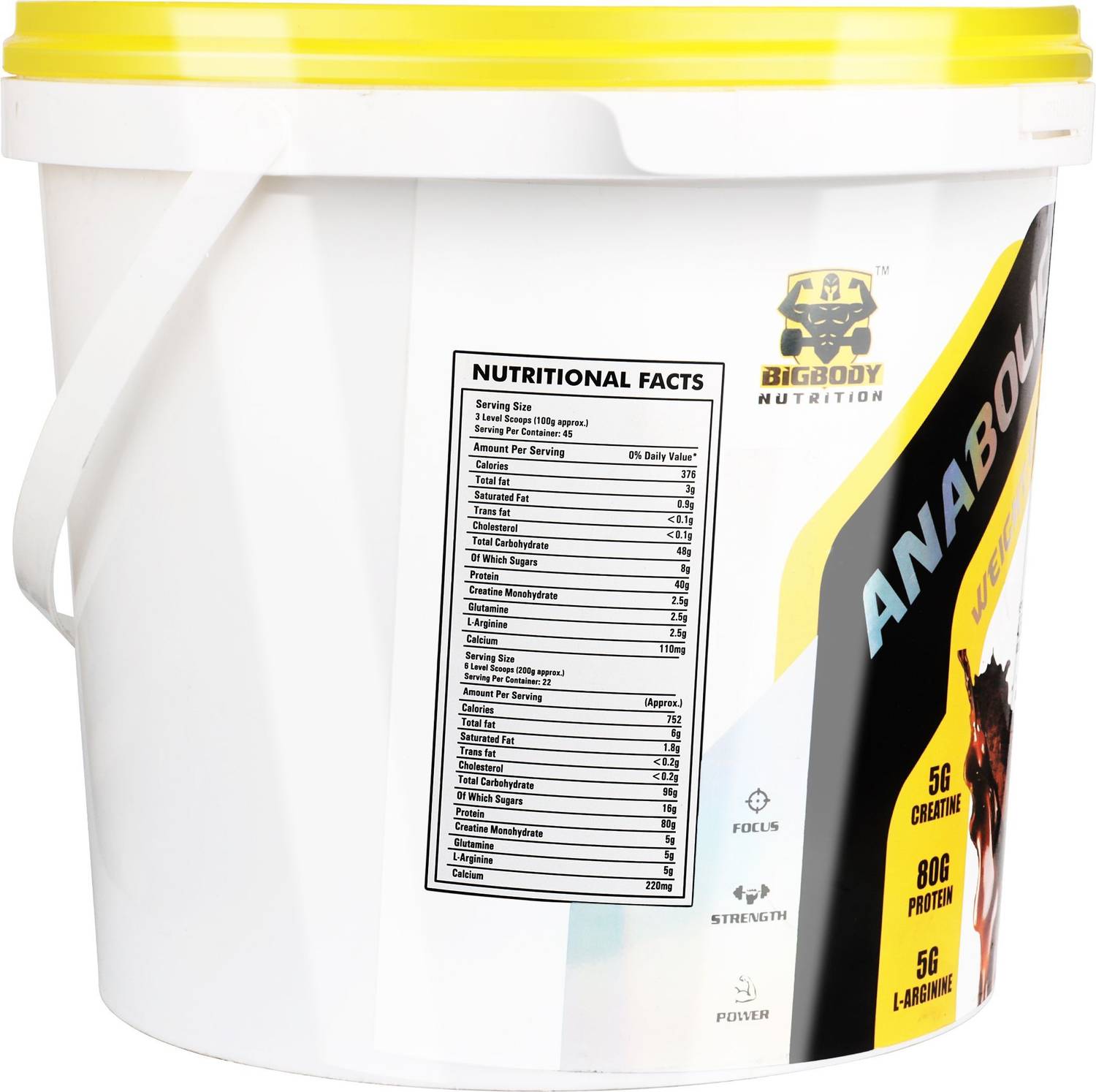 BN BAGRI NUTRITION Anabolic Weight Gainer 10lbs 4.54 kg - Image 2