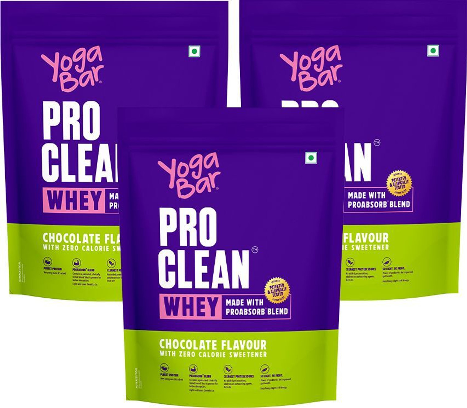 Image of Yogabar Whey Protein Isolate + Concentrate|Chocolate 907g|25g Protein /Scoop Whey Protein