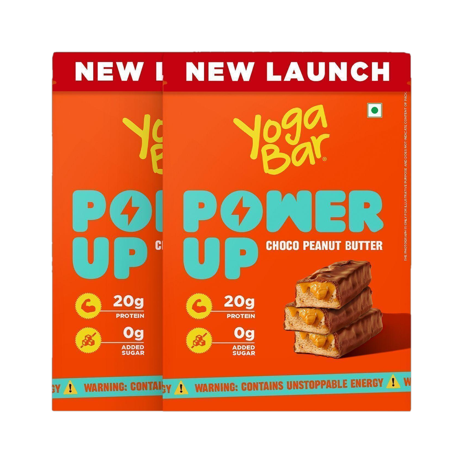 Image of Yogabar 20g Protein Bar Power up, Choco Peanut Bar Nutrition Bars