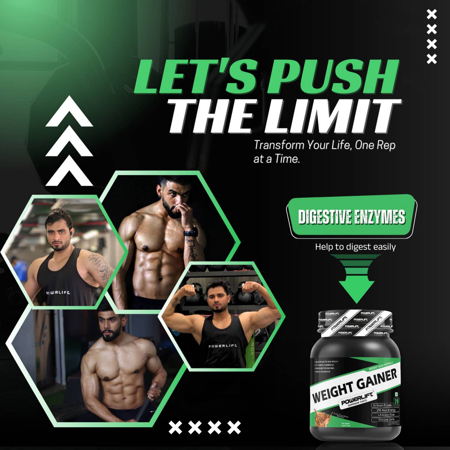 POWERLIFT Weight Gainer 500g - Image 4