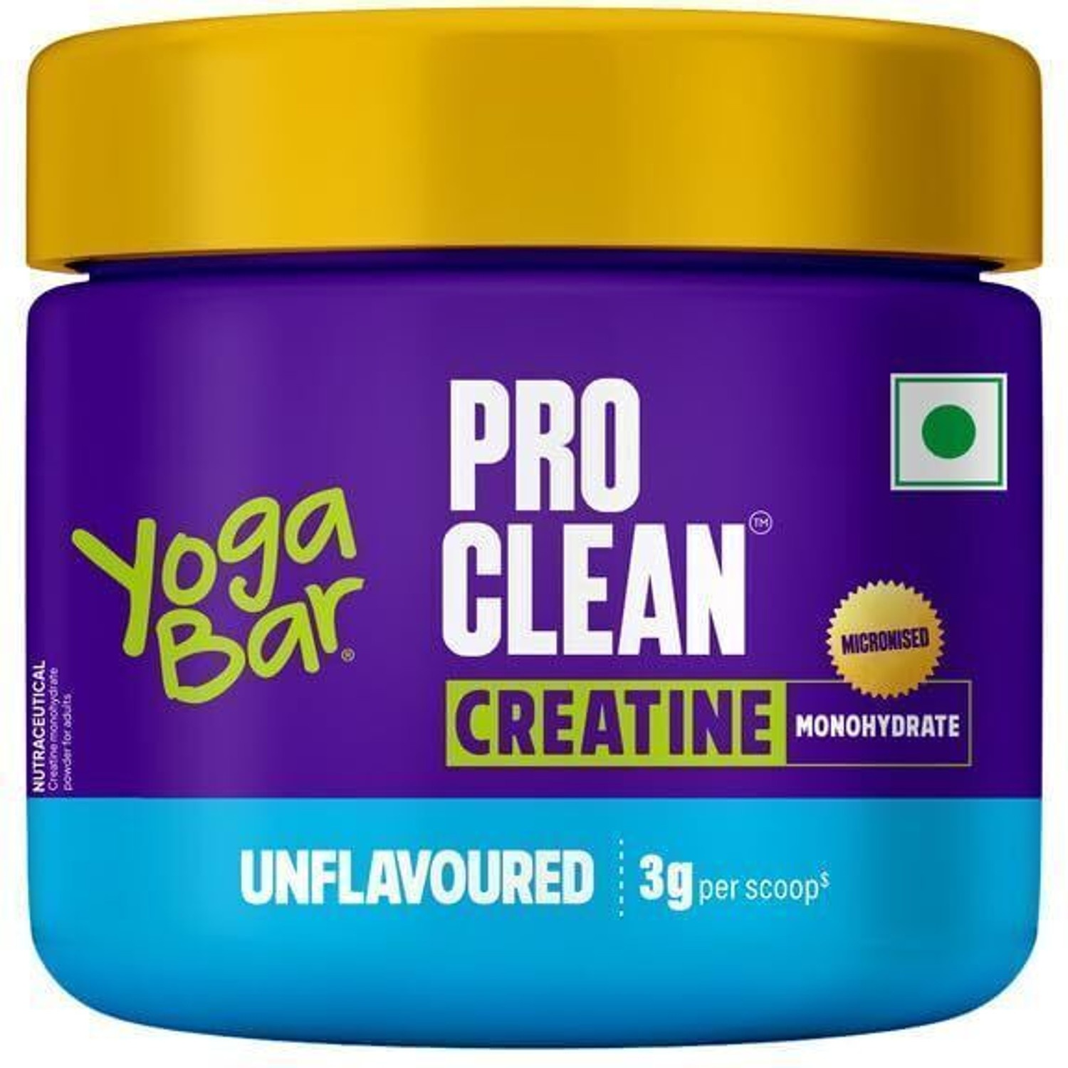 Image of Yogabar Pro Clean Chocolate 0 Calorie Sweetener | Creatine 100g Unflavoured Monohydrate Whey Protein