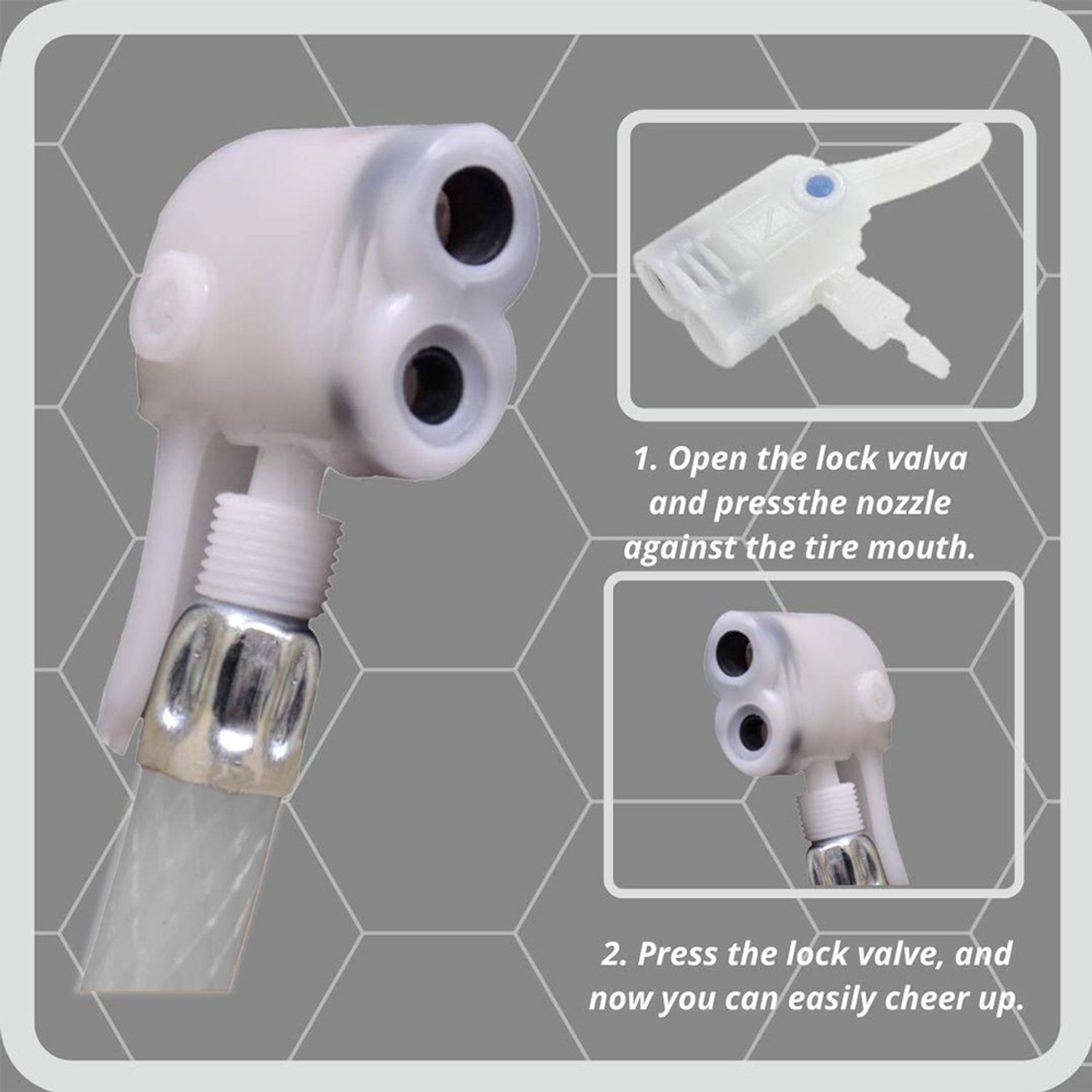 Image of Royal waves 280 psi Tyre Air Pump for Car & Bike