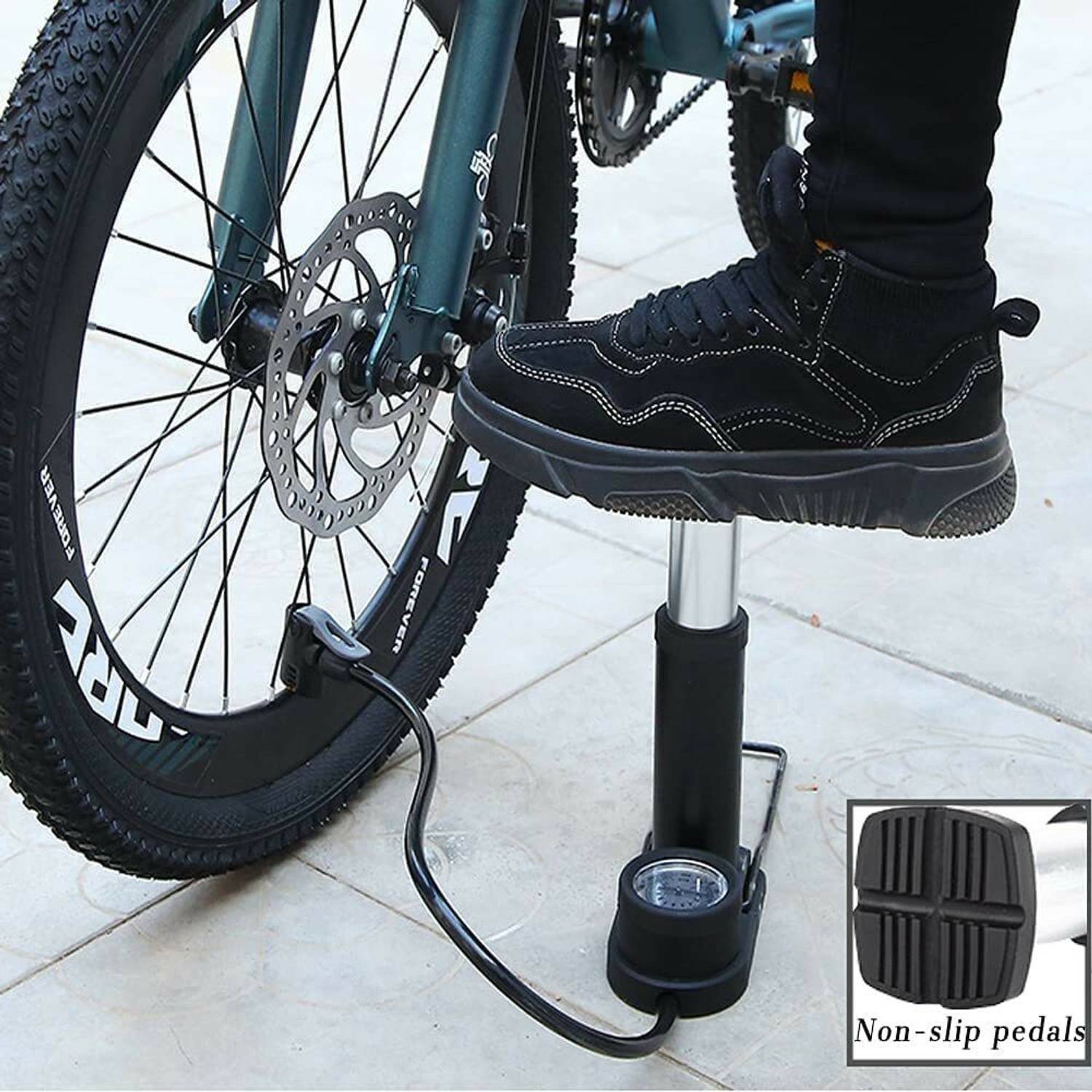 BHAKTI ENTERPRISE Mini Bike Pump Ultra-light Bicycle Foot Pumps with Pressure Gauge Ball, Ball, Balloon, Basketball Pump, Car, Bicycle, Handball Pump, Football Pump, Volleyball Pump Pump