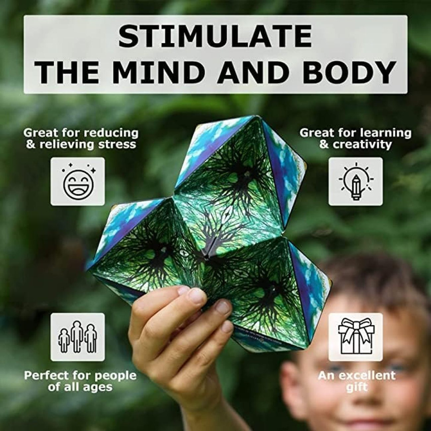Image of UB Toys Shape Shifting Mysterious Magnetic Puzzle Cube Transforms into 72+ Shapes