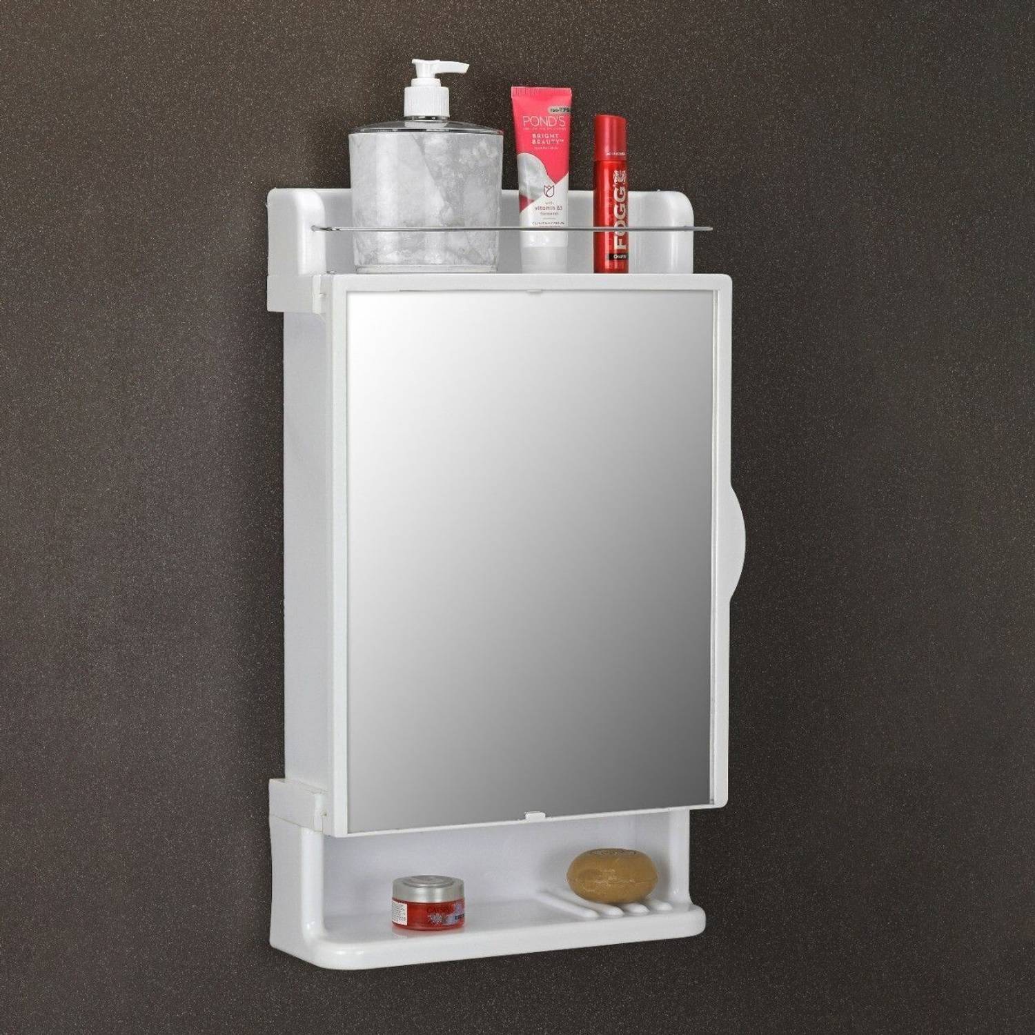 iSTAR Bathroom Mirror Cabinet & Acrylic Wall Shelf - Image 1