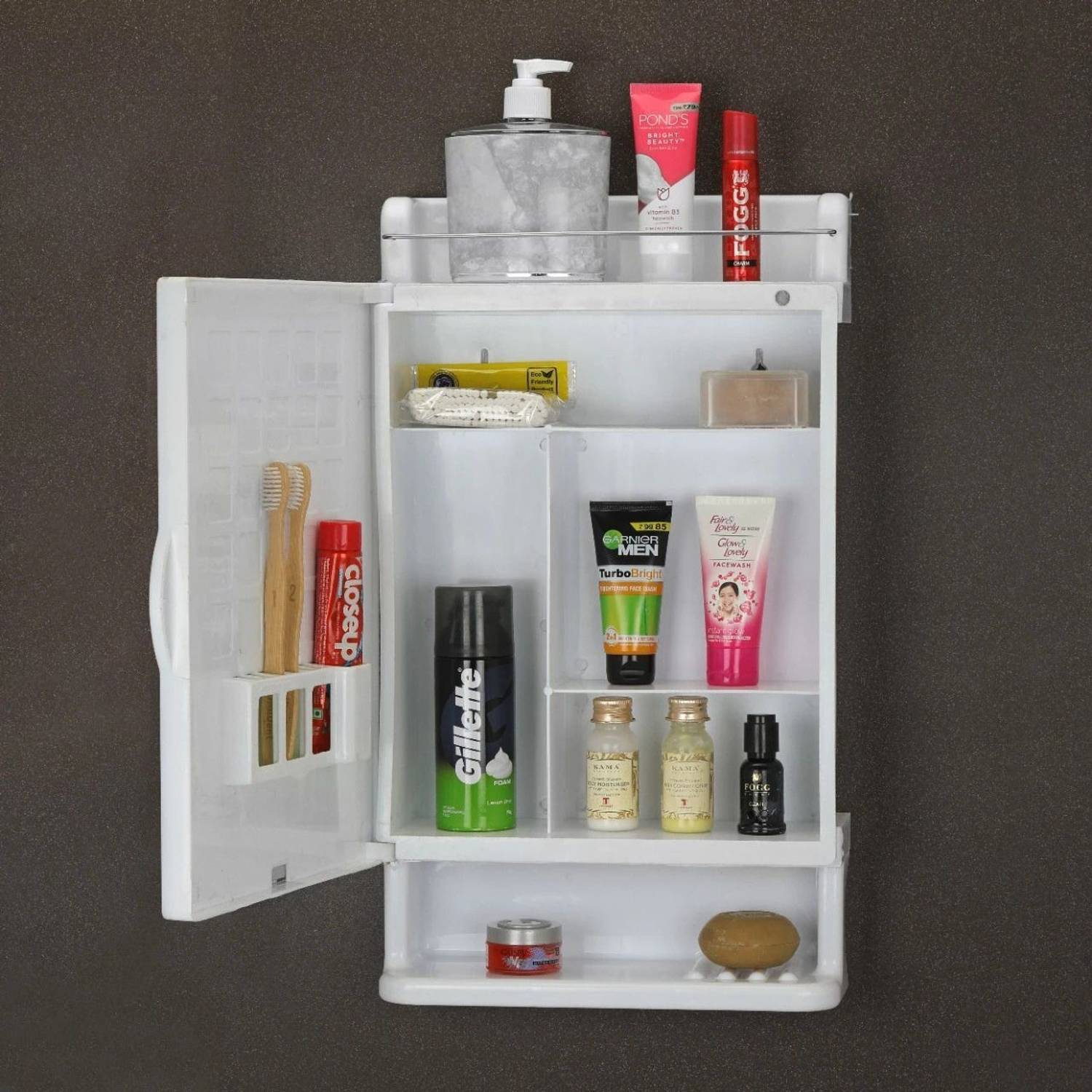 iSTAR Bathroom Mirror Cabinet & Acrylic Wall Shelf - Image 5