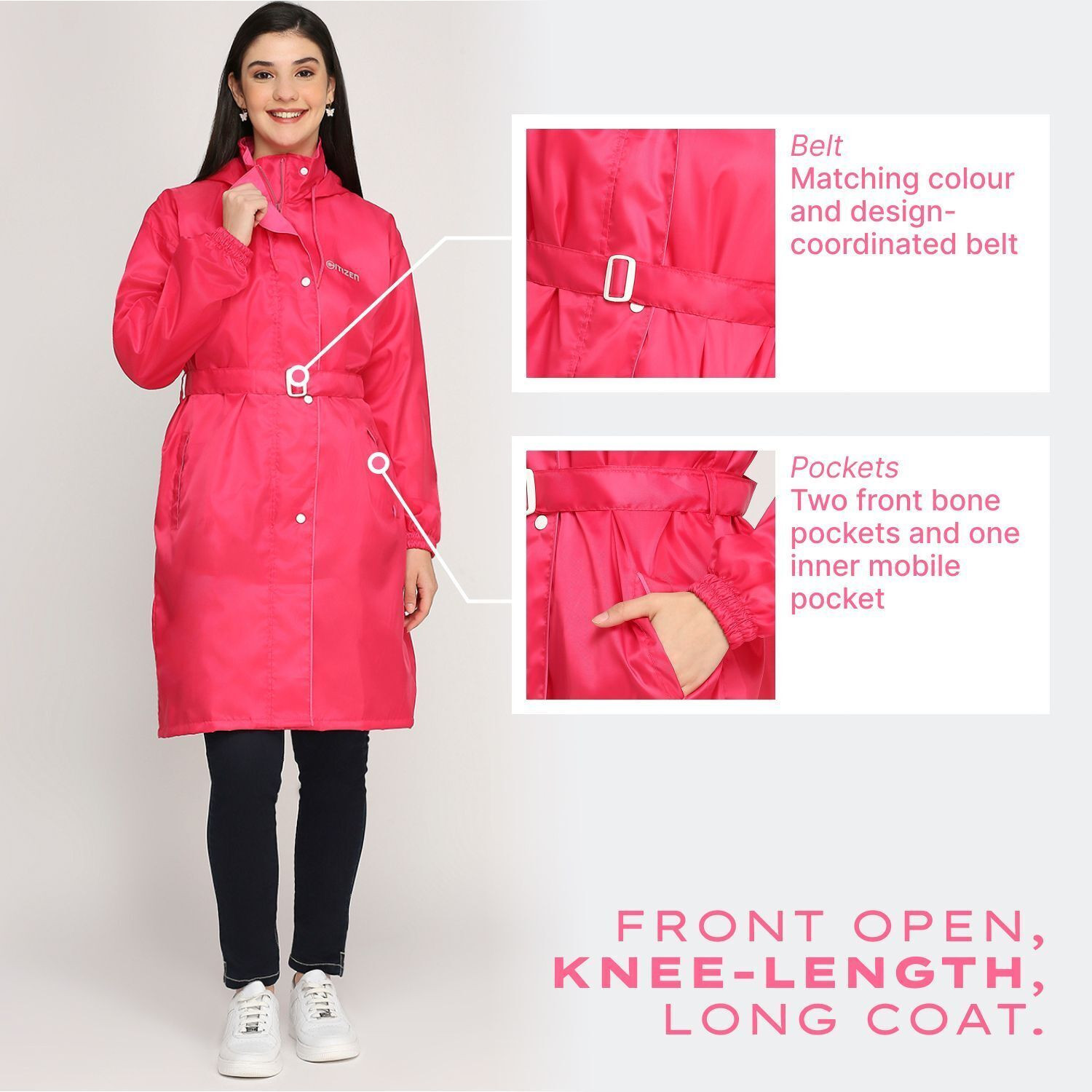 Image of CITIZEN Solid Women Raincoat