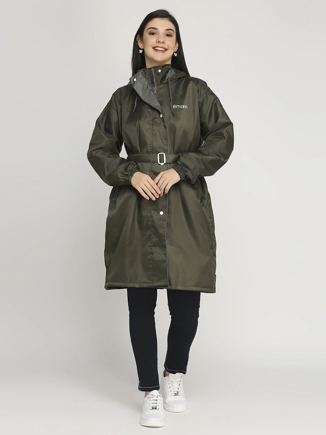 Image of CITIZEN Solid Women Raincoat