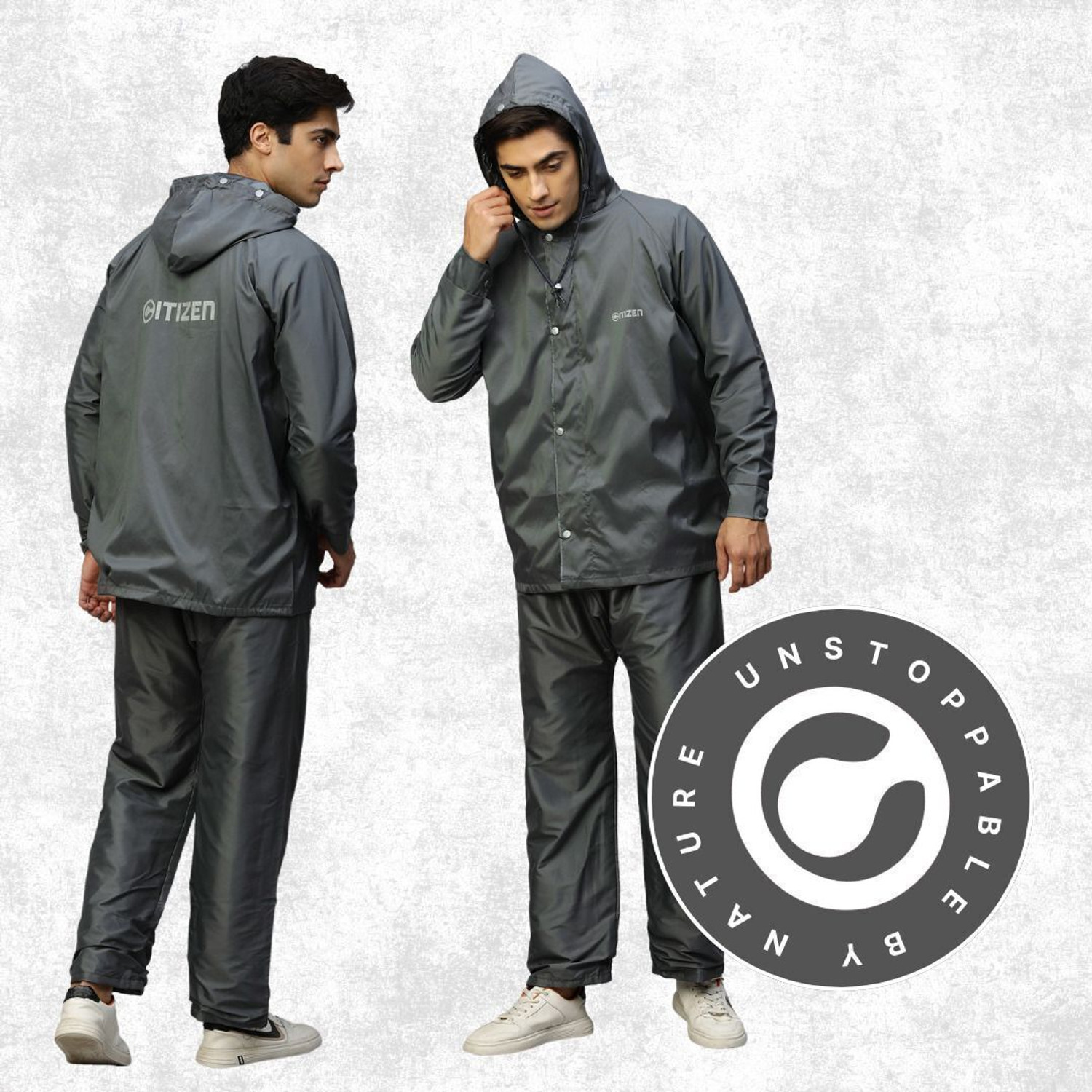 Image of CITIZEN Solid Men Rain Suit