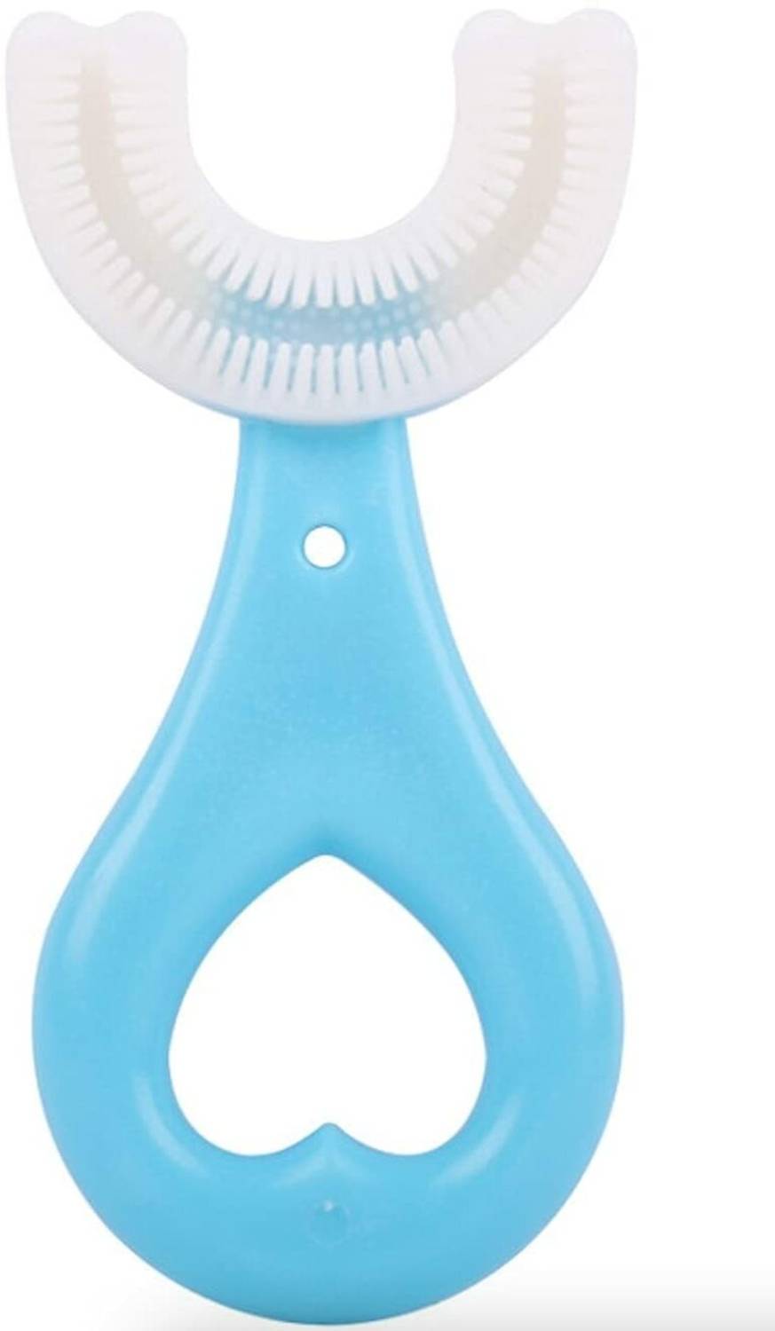 ALEWA U Shaped Silicone Toothbrush Kids Manual for 3-8 Years Extra Soft Toothbrush