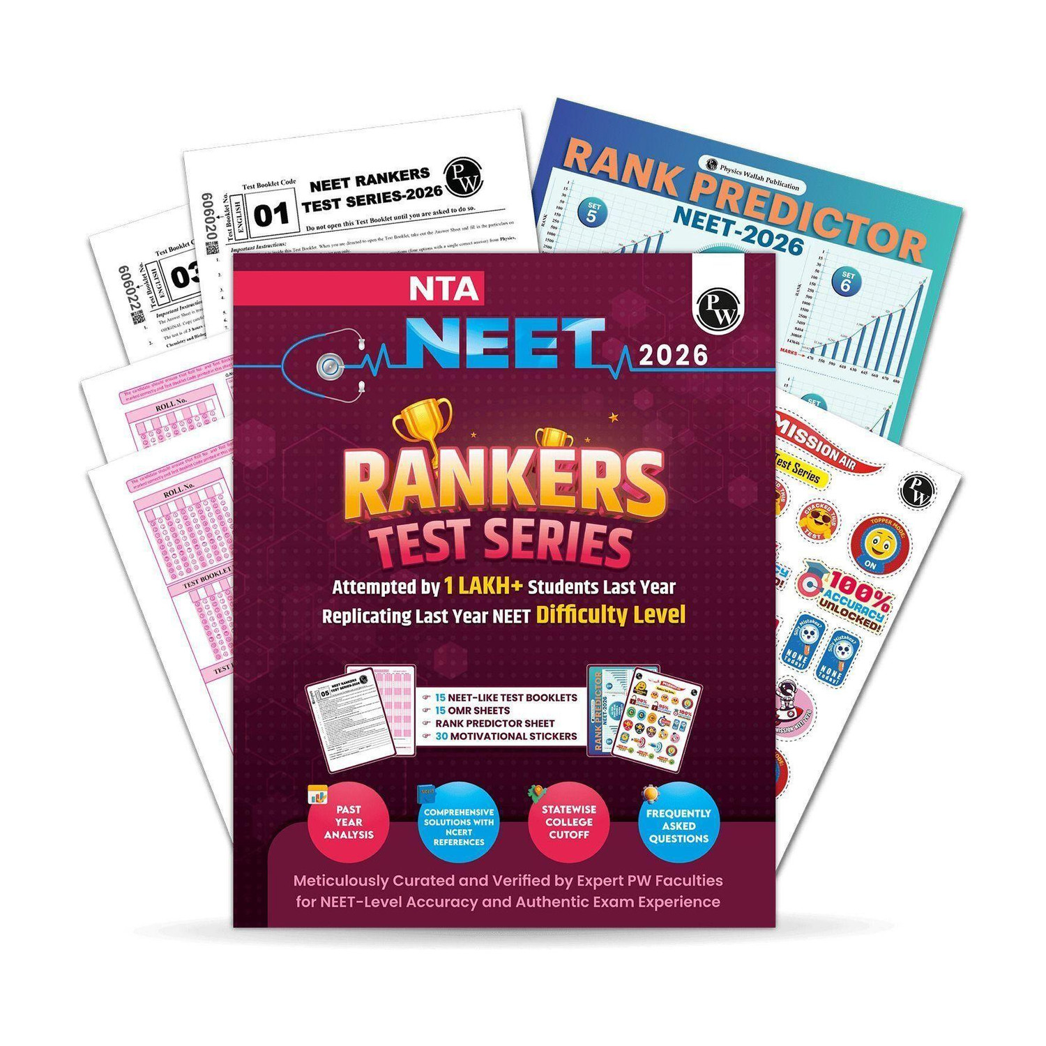 Image of PW NTA 15 NEET Rankers Test Series 2026 Verified & Curated By Expert Faculties