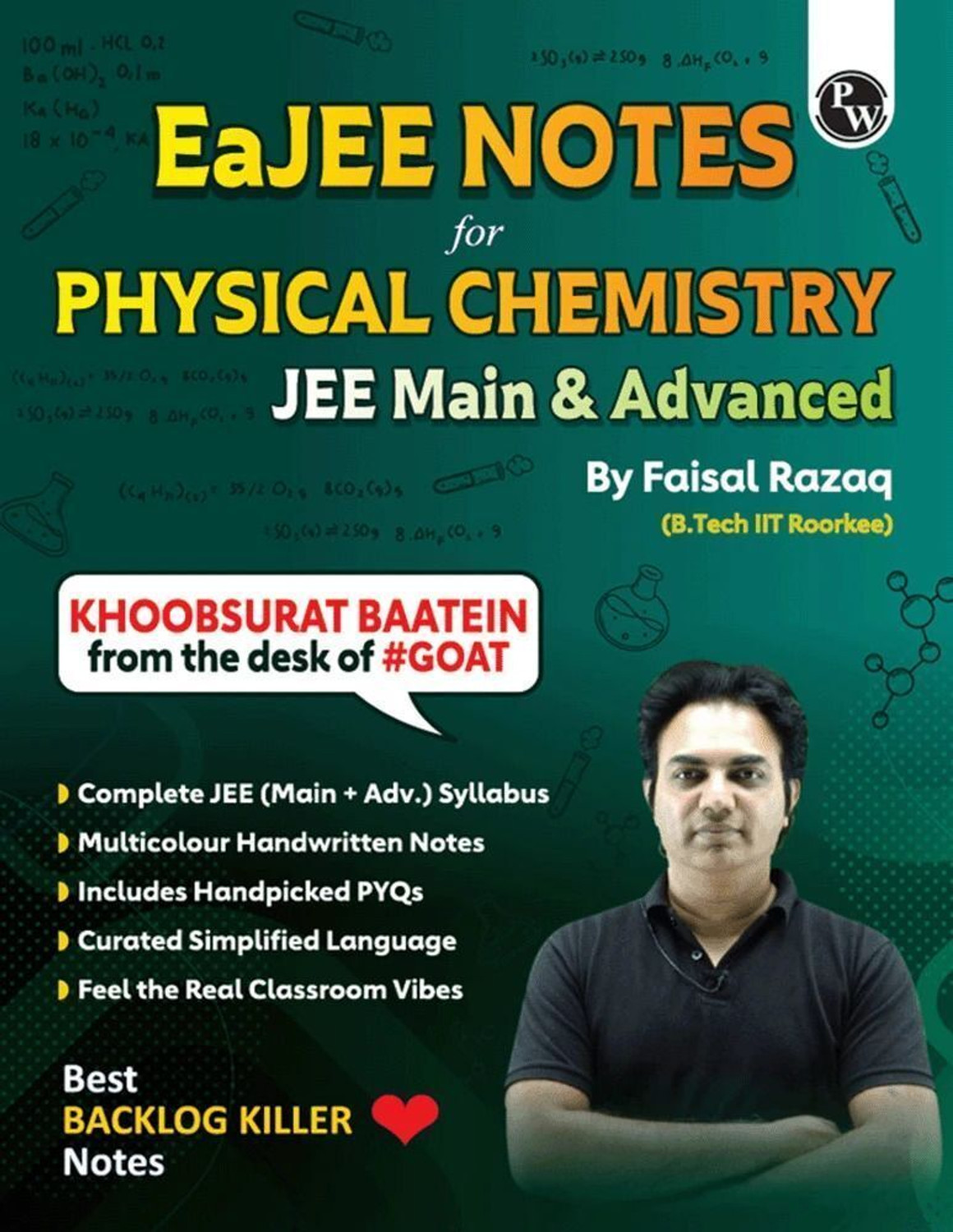 Image of PW EaJEE Handwritten Notes For Physical Chemistry By Faisal Razaq For JEE Exams
