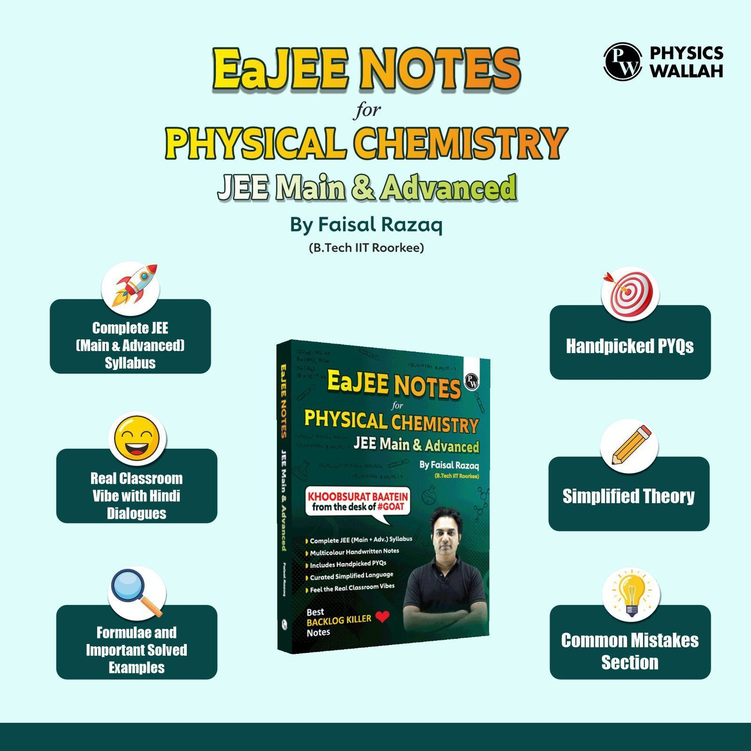 Image of PW EaJEE Handwritten Notes For Physical Chemistry By Faisal Razaq For JEE Exams