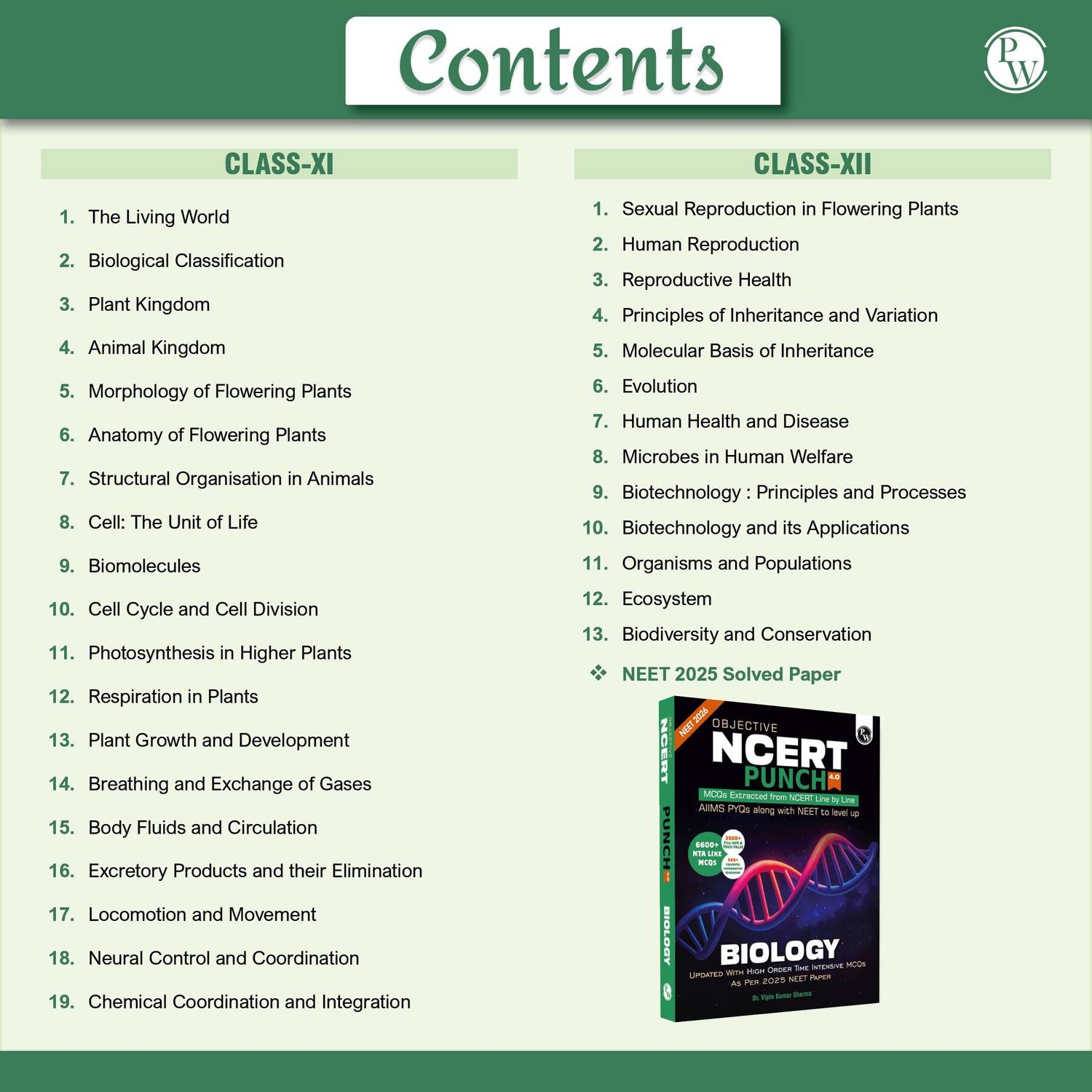 Physics PW Objective NCERT Punch Biology For NEET 2026 By Dr. Vipin - Image 3