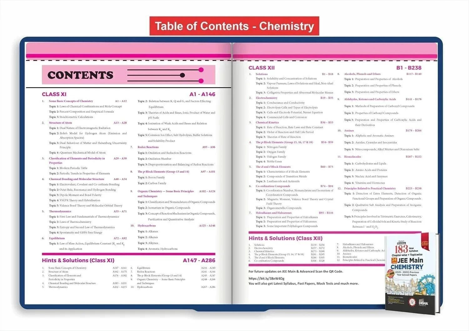 Image of ( OLD EDITION ) Disha's 183 New Syllabus Chapter-wise & Topic-wise JEE Main Physics, Chemistry & Mathematics (2025 - 2002) Previous Year Solved Papers 9th Edition | JEE Mains PYQ Books for 2026 | 100% Solutions