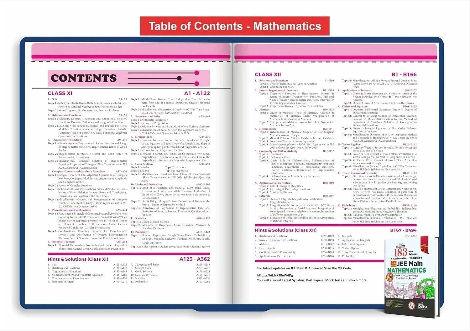 Image of ( OLD EDITION ) Disha's 183 New Syllabus Chapter-wise & Topic-wise JEE Main Physics, Chemistry & Mathematics (2025 - 2002) Previous Year Solved Papers 9th Edition | JEE Mains PYQ Books for 2026 | 100% Solutions