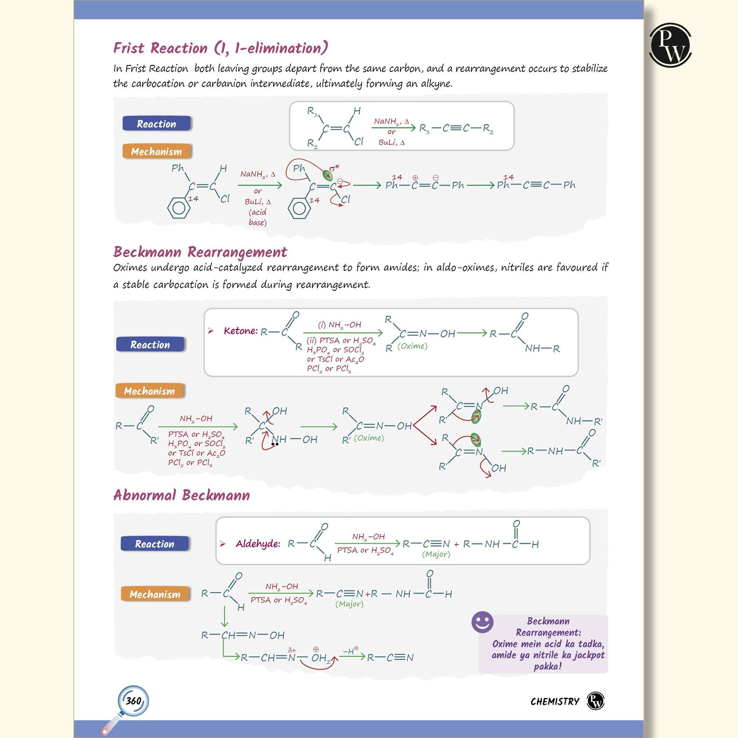 Image of PW EaJEE Handwritten Notes For Organic Chemistry By Rohit Sir & SKC Sir For JEE Main & Advanced