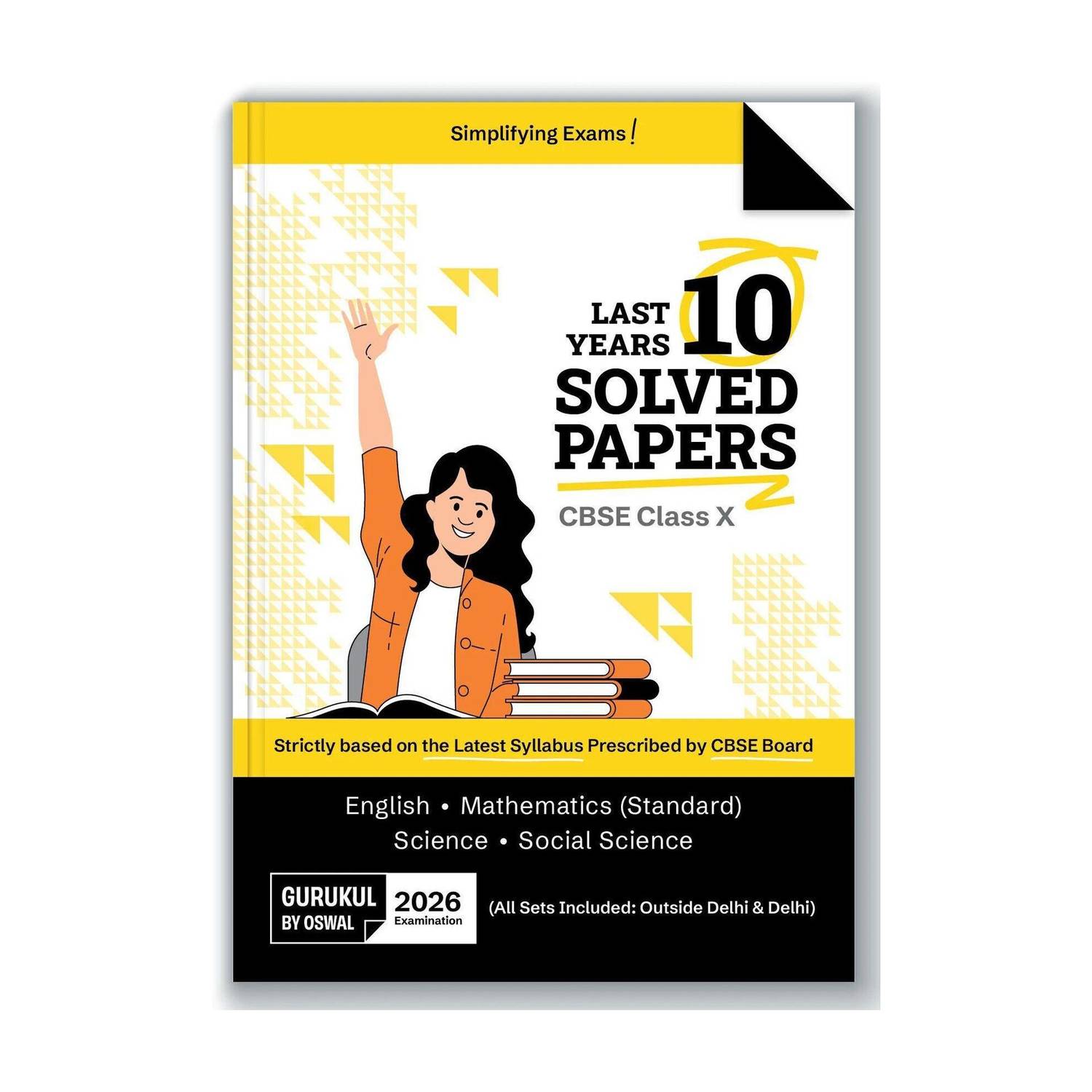 Oswal CBSE 10 Years Solved Papers Class 10 Exam 2026 - Image 1