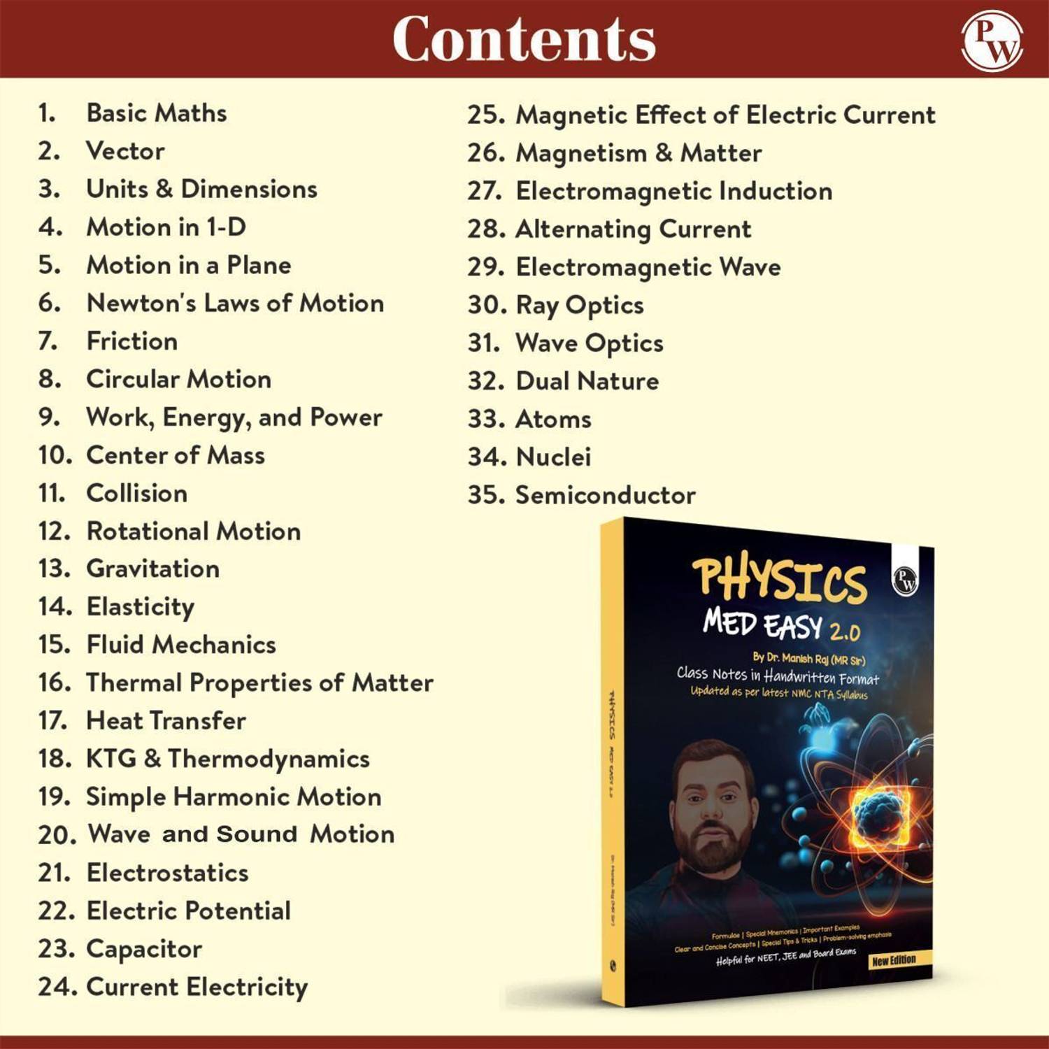 PW Physics Med Easy 2.0 Notes - Image 2