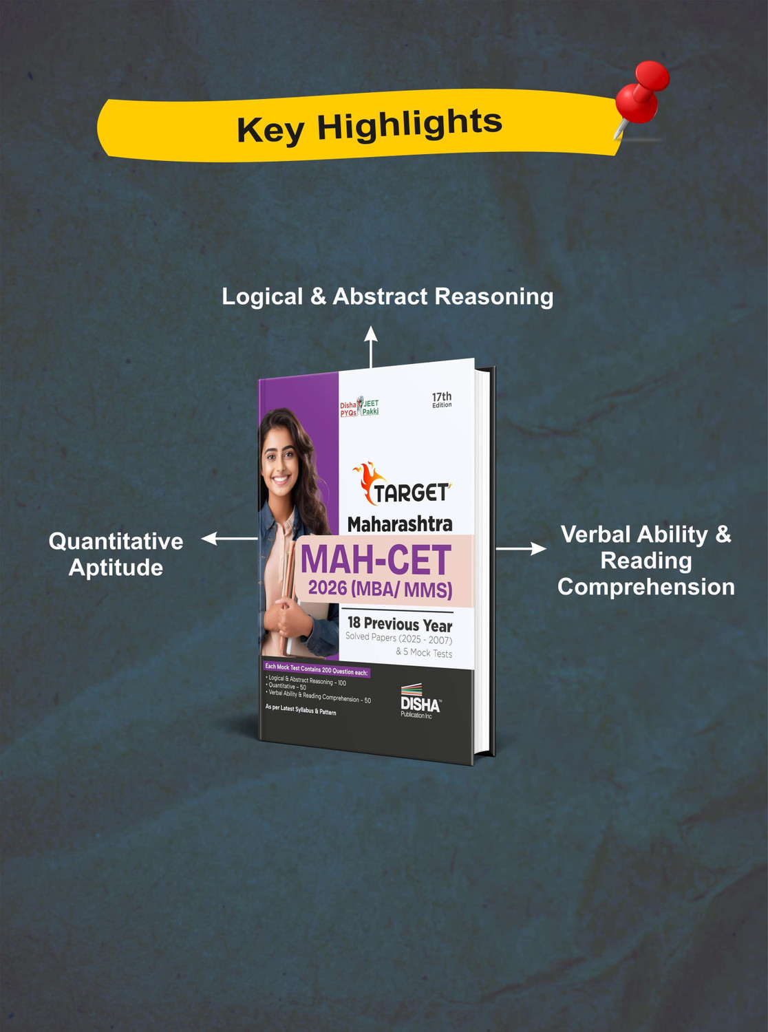 Image of TARGET Maharashtra MAH-CET 2025 (MBA / MMS) - 18 Previous Year Solved
