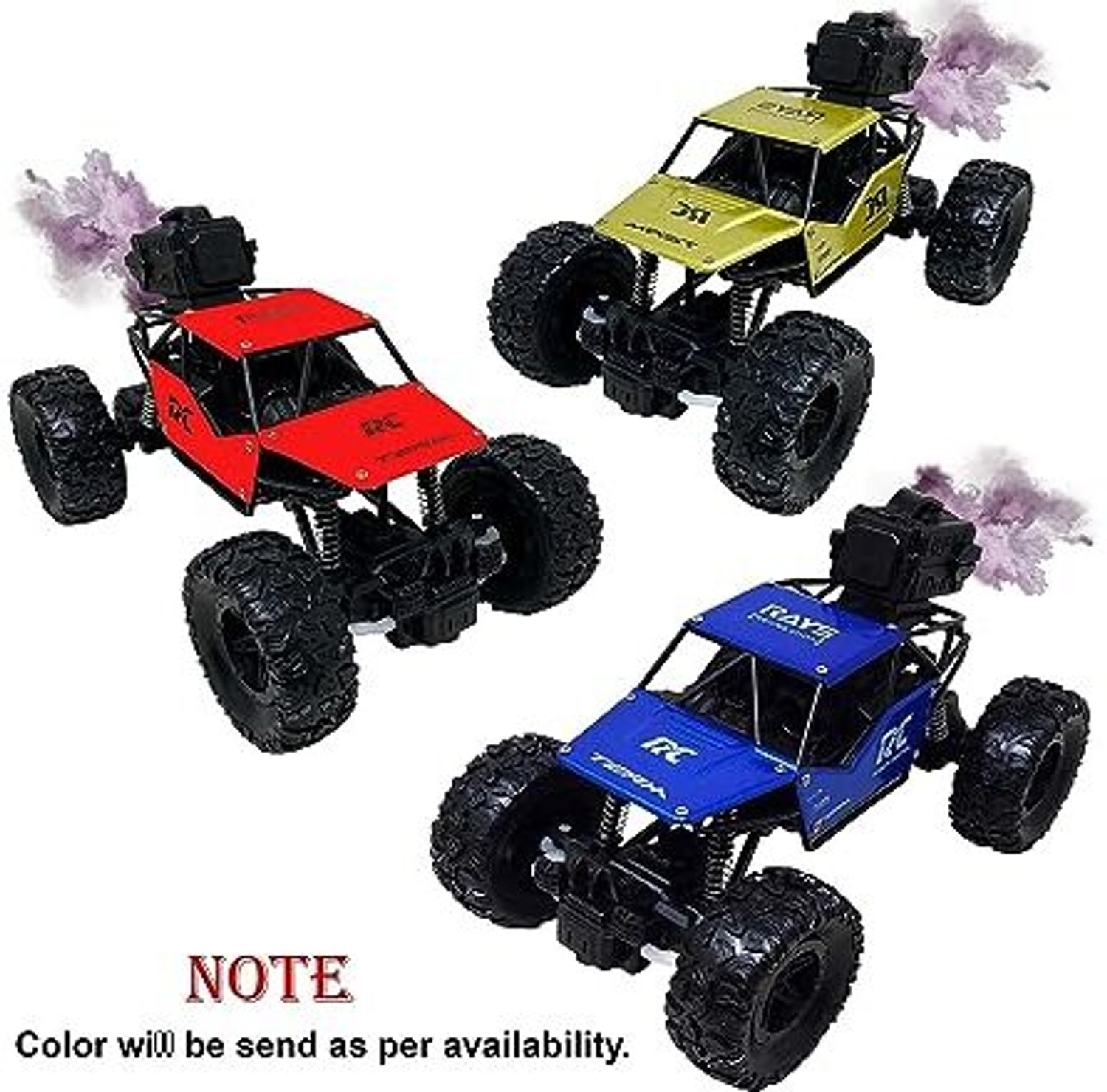 Image of Kmc kidoz Car Water Mist Spray Smoke Rock Crawler USB Rechargeable Remote Control