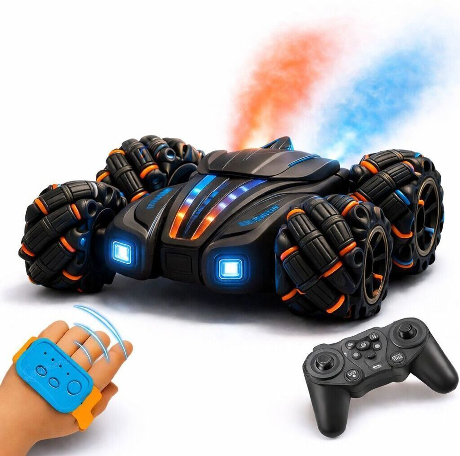 Image of MEMOBEES Remote Control Double Smoke 360Drifter | Stunt Racing Car