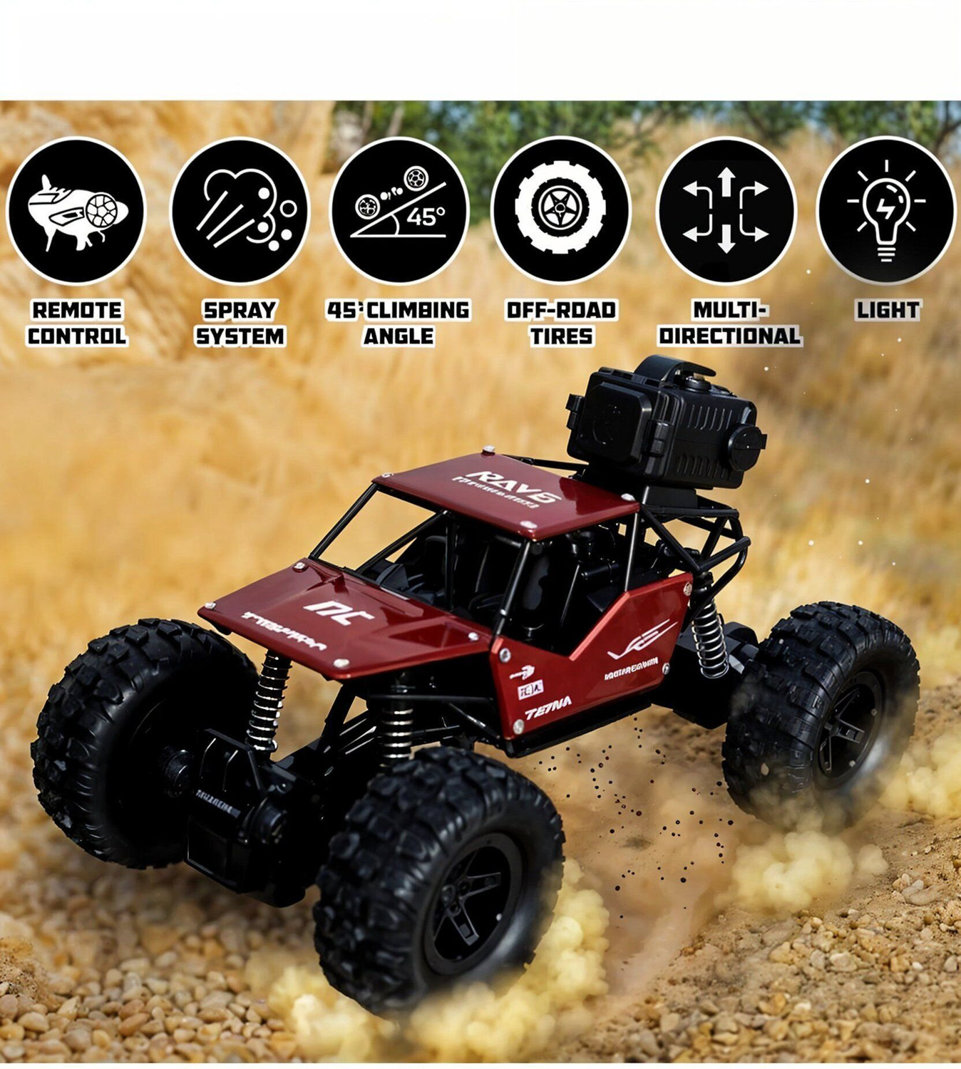 Image of Ninjatoy Remote Control Rock Crawler without smoke CW85